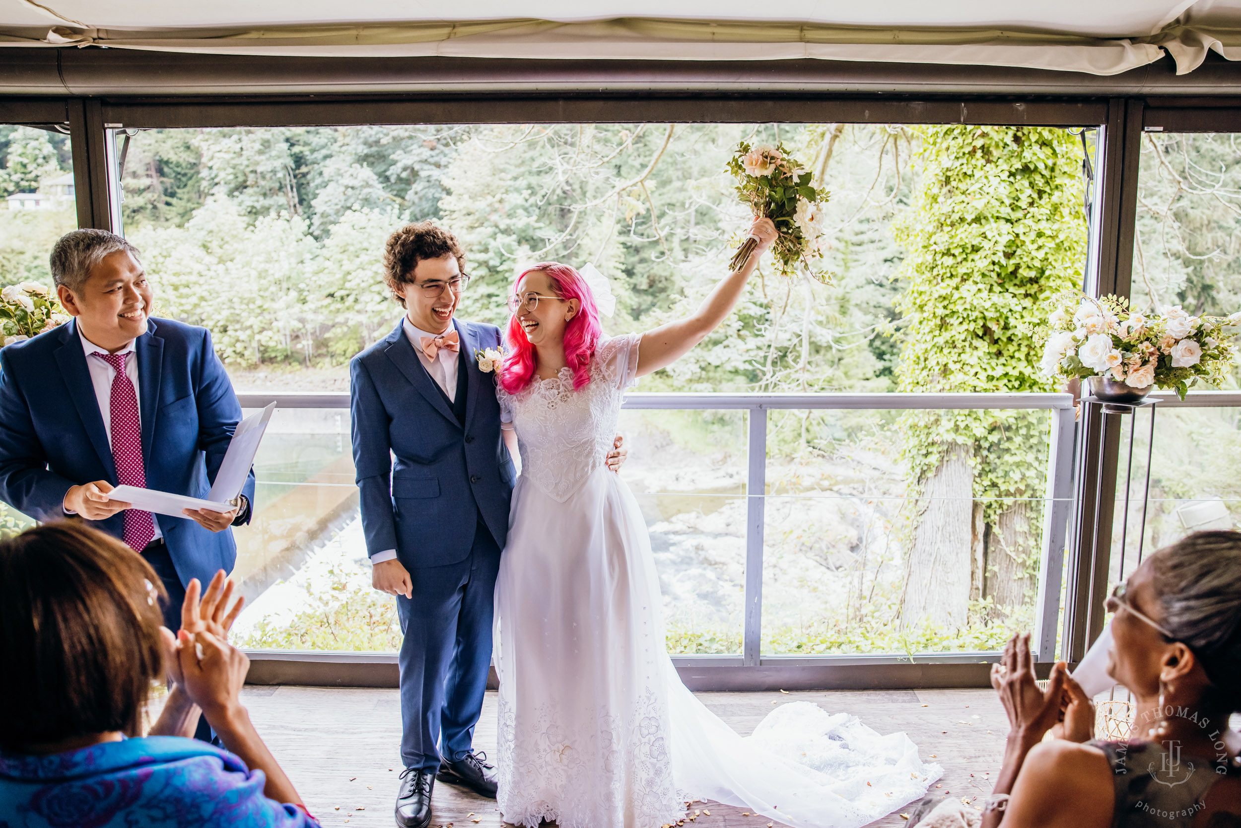 Salish Lodge Snoqualmie Falls wedding by Snoqualmie wedding photographer James Thomas Long Photography