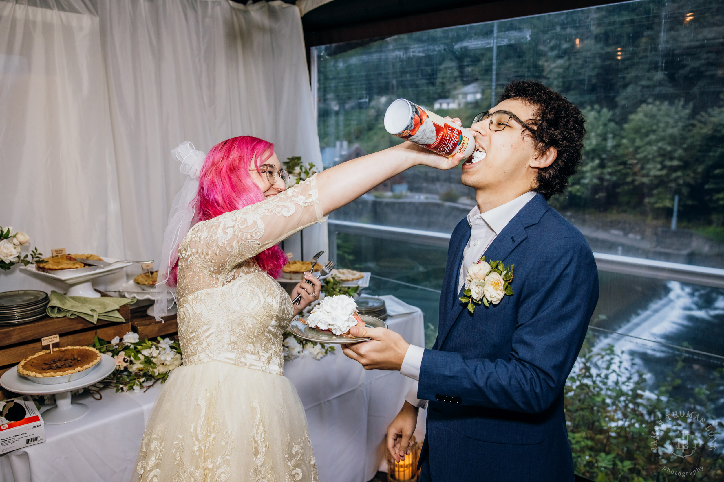 Salish Lodge Snoqualmie Falls wedding by Snoqualmie wedding photographer James Thomas Long Photography