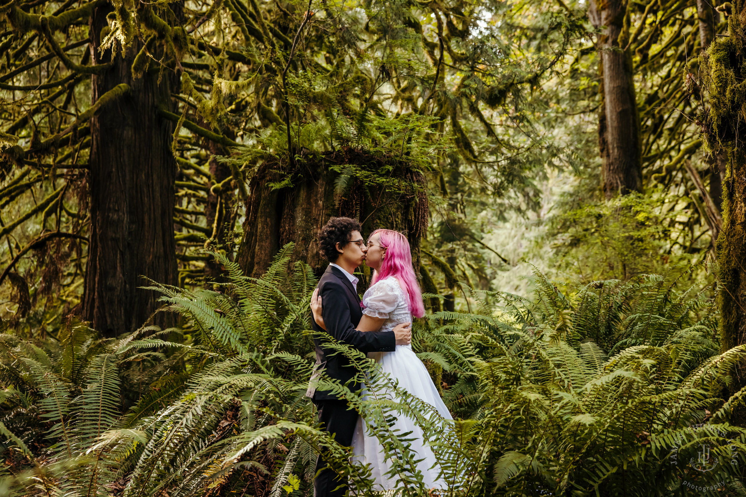 Snoqualmie Falls Salish Lodge wedding by Snoqualmie adventure wedding photographer James Thomas Long Photography