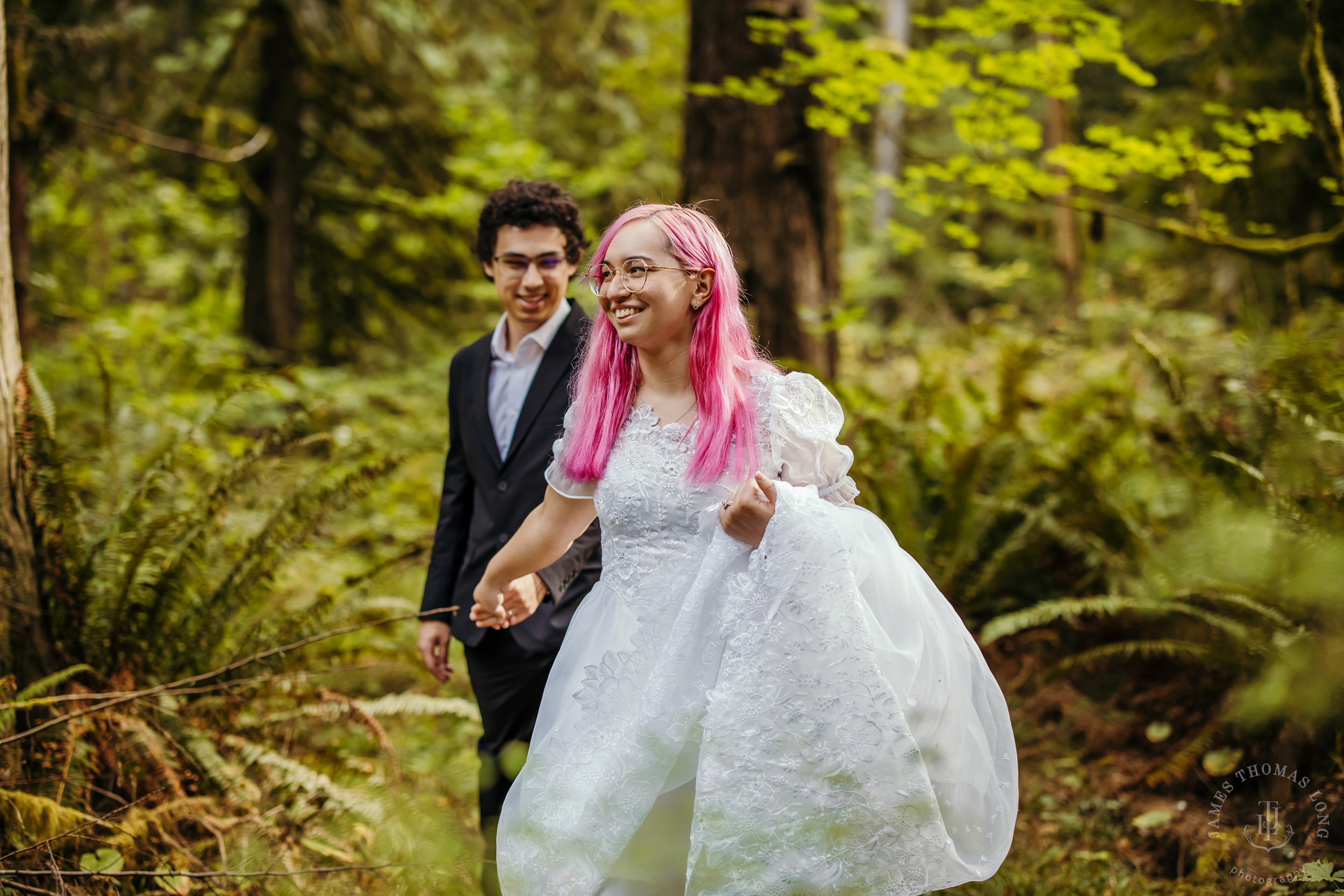 Snoqualmie Falls Salish Lodge wedding by Snoqualmie adventure wedding photographer James Thomas Long Photography