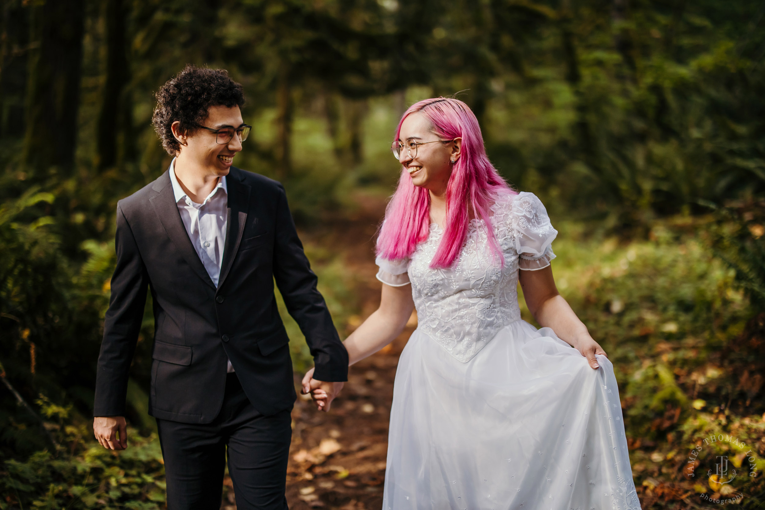 Snoqualmie Falls Salish Lodge wedding by Snoqualmie adventure wedding photographer James Thomas Long Photography