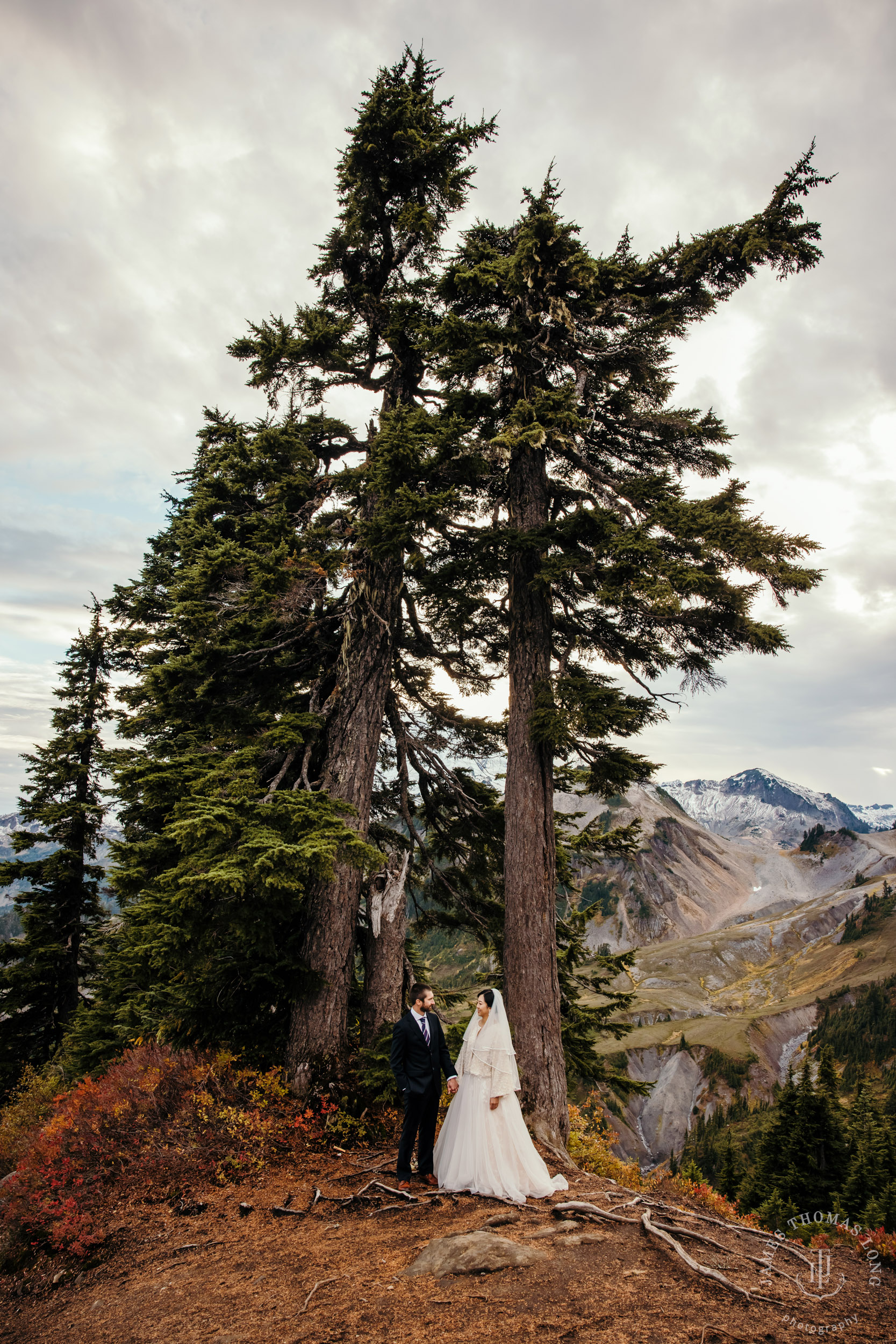 Mount Baker Cascade Mountain adventure elopement by Seattle adventure elopement photographer James Thomas Long Photography