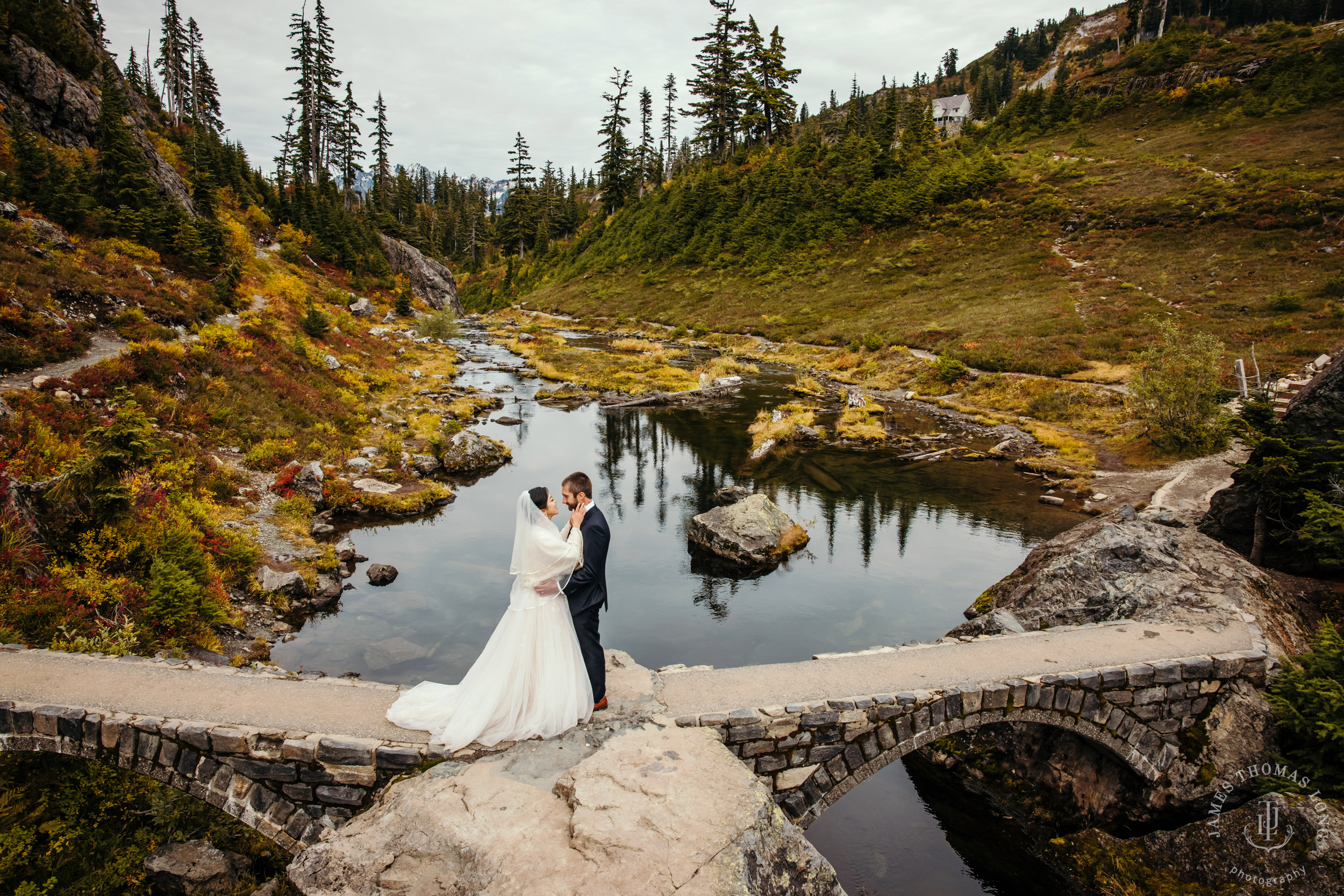 Mount Baker Cascade Mountain adventure elopement by Seattle adventure elopement photographer James Thomas Long Photography