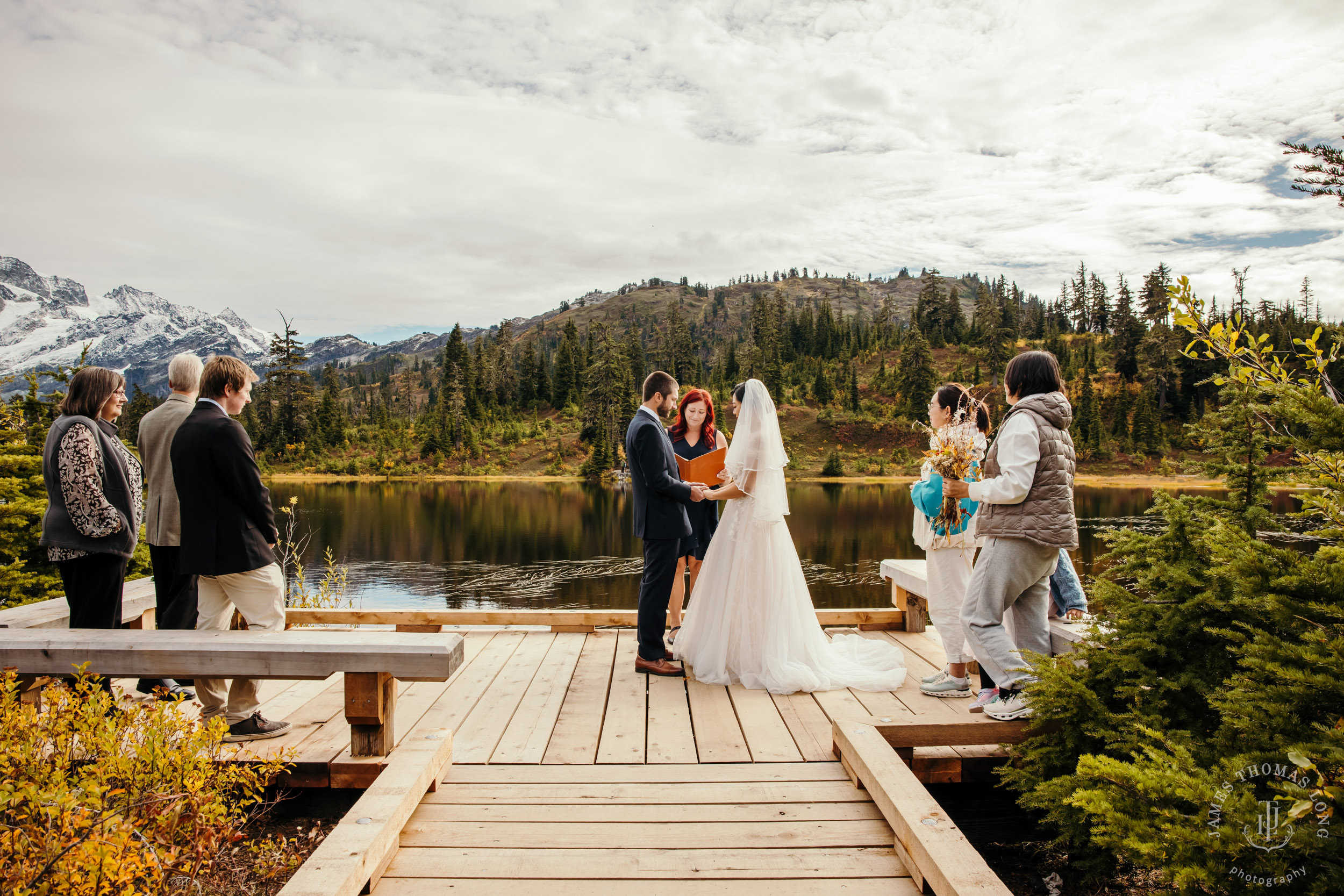 Mount Baker Cascade Mountain adventure elopement by Seattle adventure elopement photographer James Thomas Long Photography