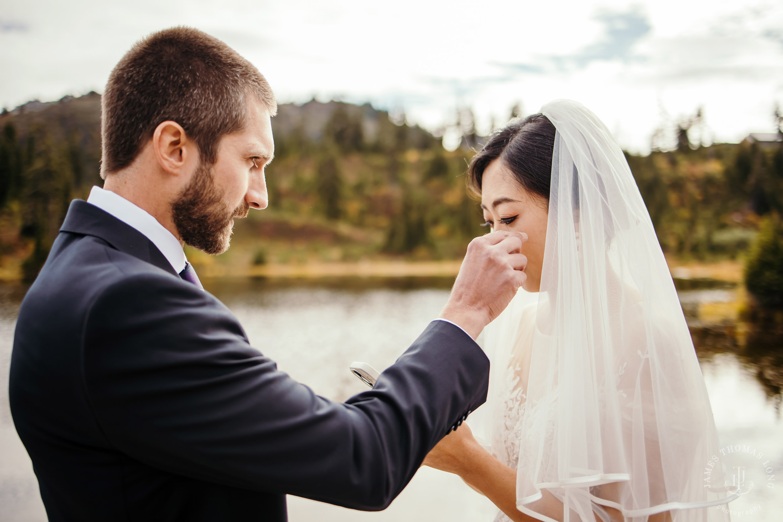 Mount Baker Cascade Mountain adventure elopement by Seattle adventure elopement photographer James Thomas Long Photography