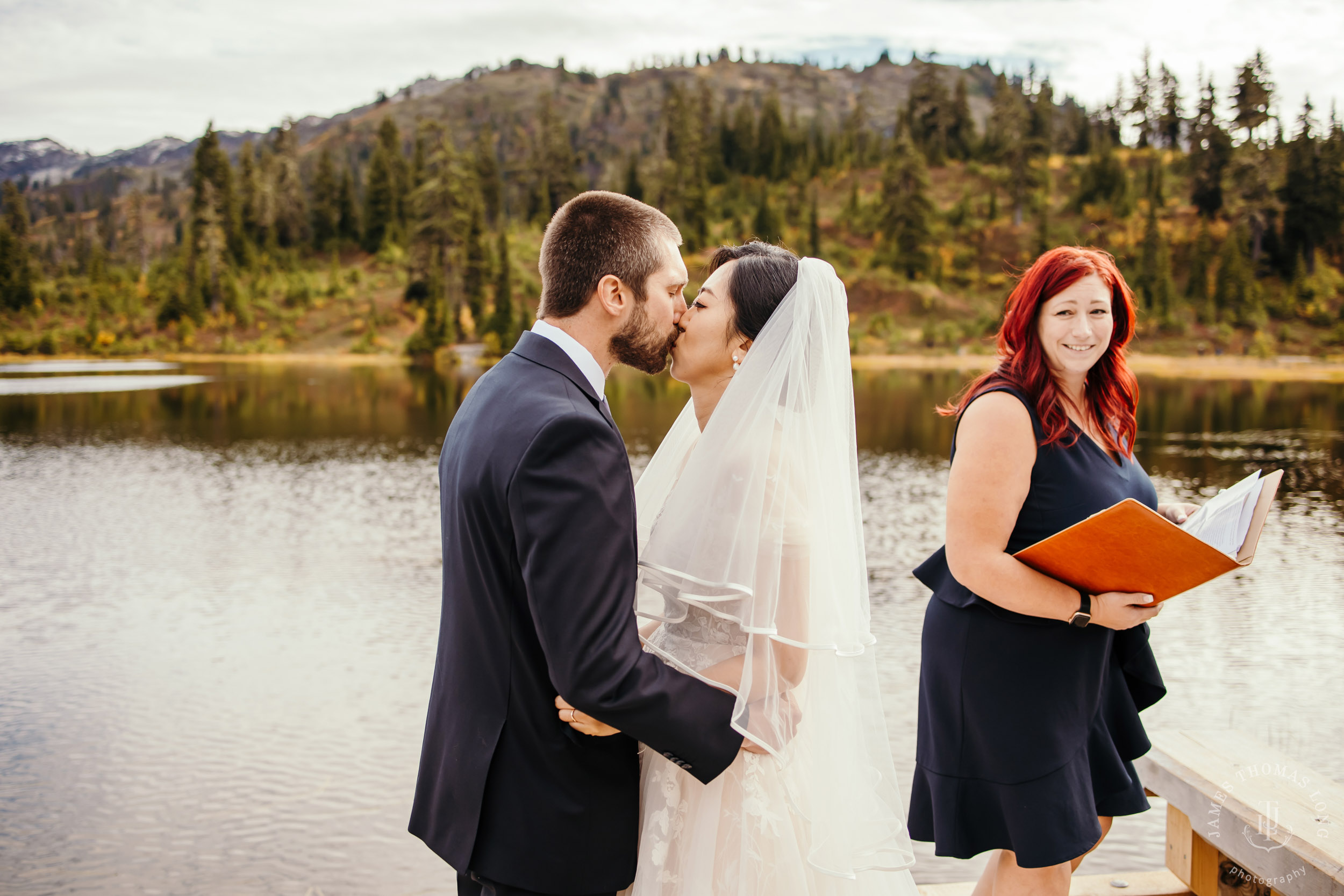 Mount Baker Cascade Mountain adventure elopement by Seattle adventure elopement photographer James Thomas Long Photography