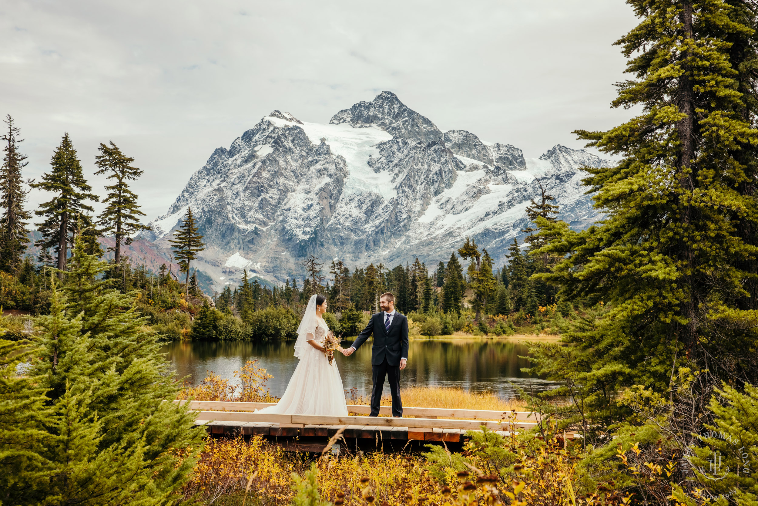 Mount Baker Cascade Mountain adventure elopement by Seattle adventure elopement photographer James Thomas Long Photography