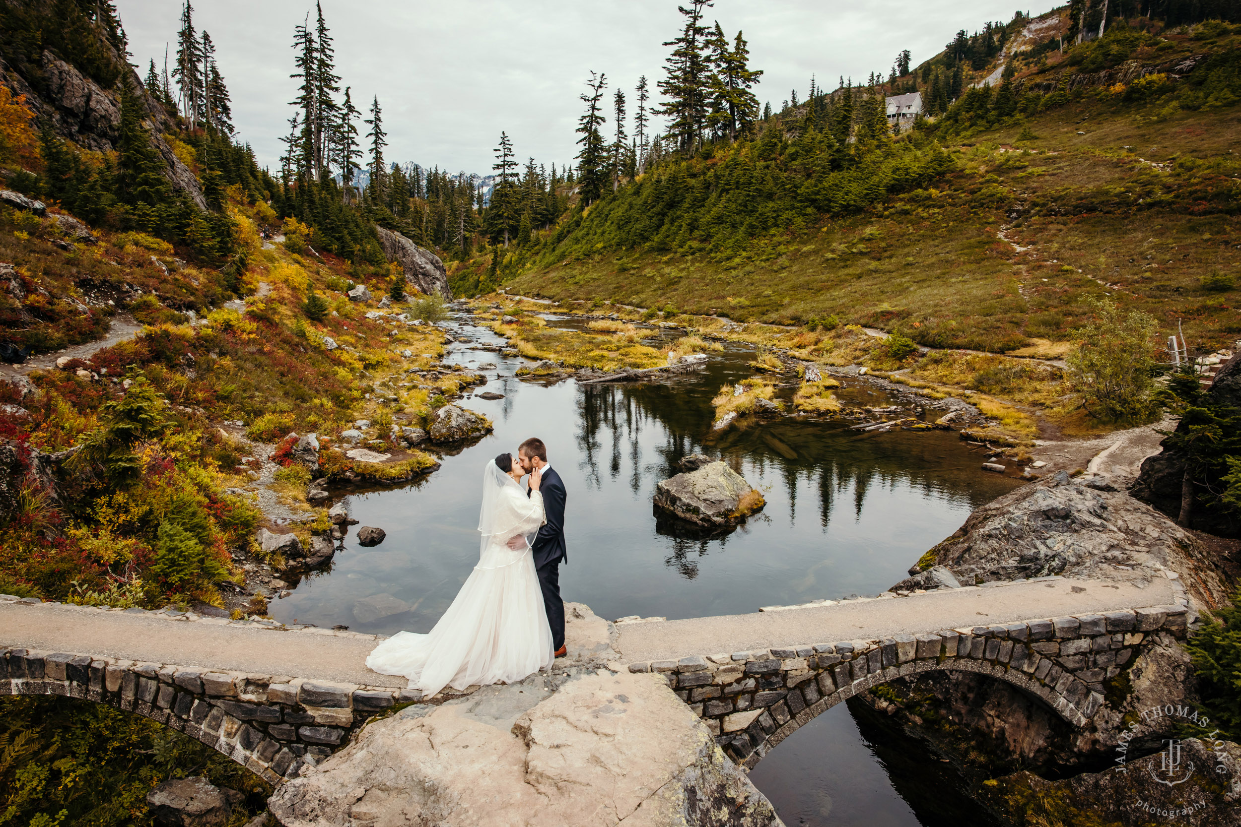 Mount Baker Cascade Mountain adventure elopement by Seattle adventure elopement photographer James Thomas Long Photography