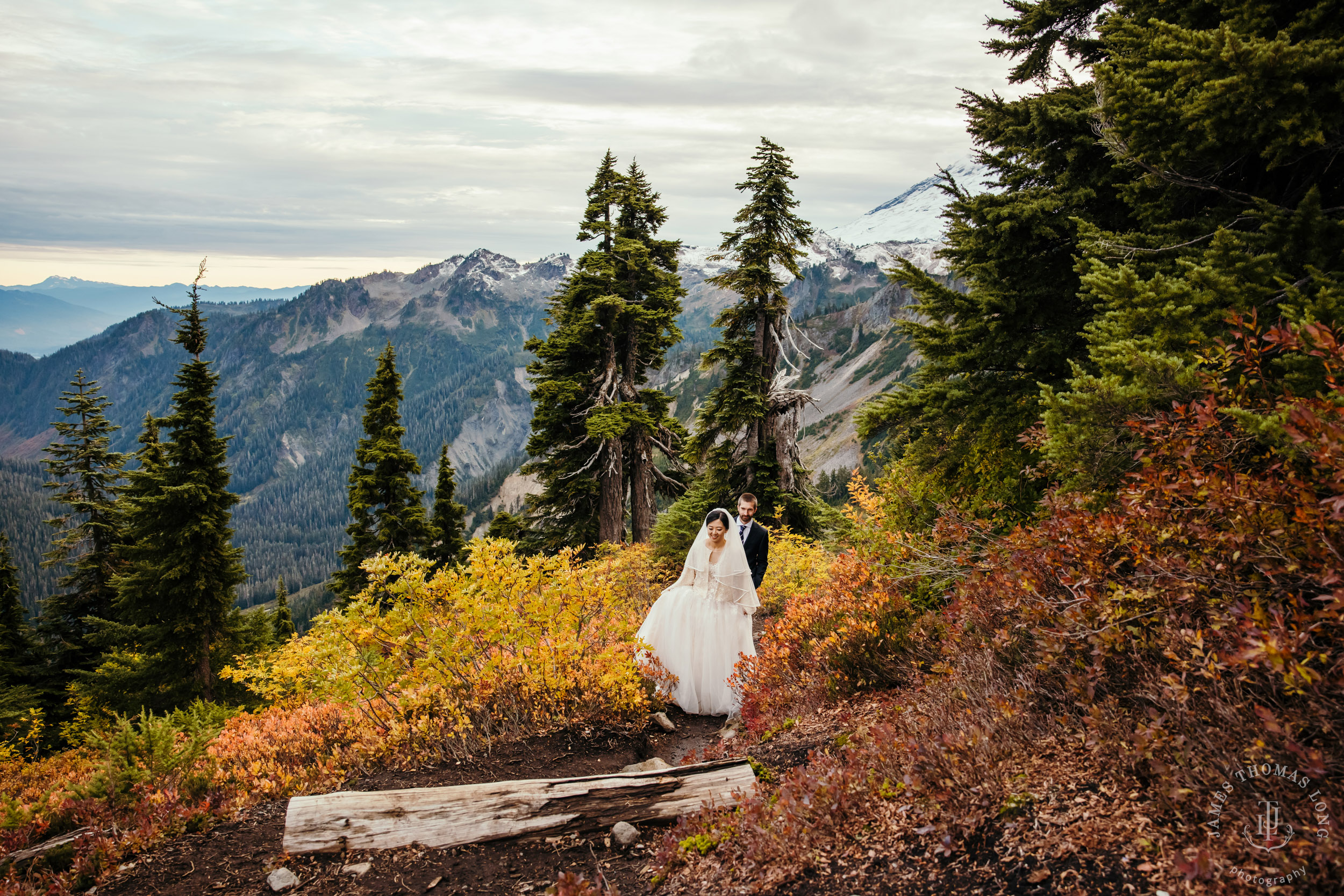 Mount Baker Cascade Mountain adventure elopement by Seattle adventure elopement photographer James Thomas Long Photography