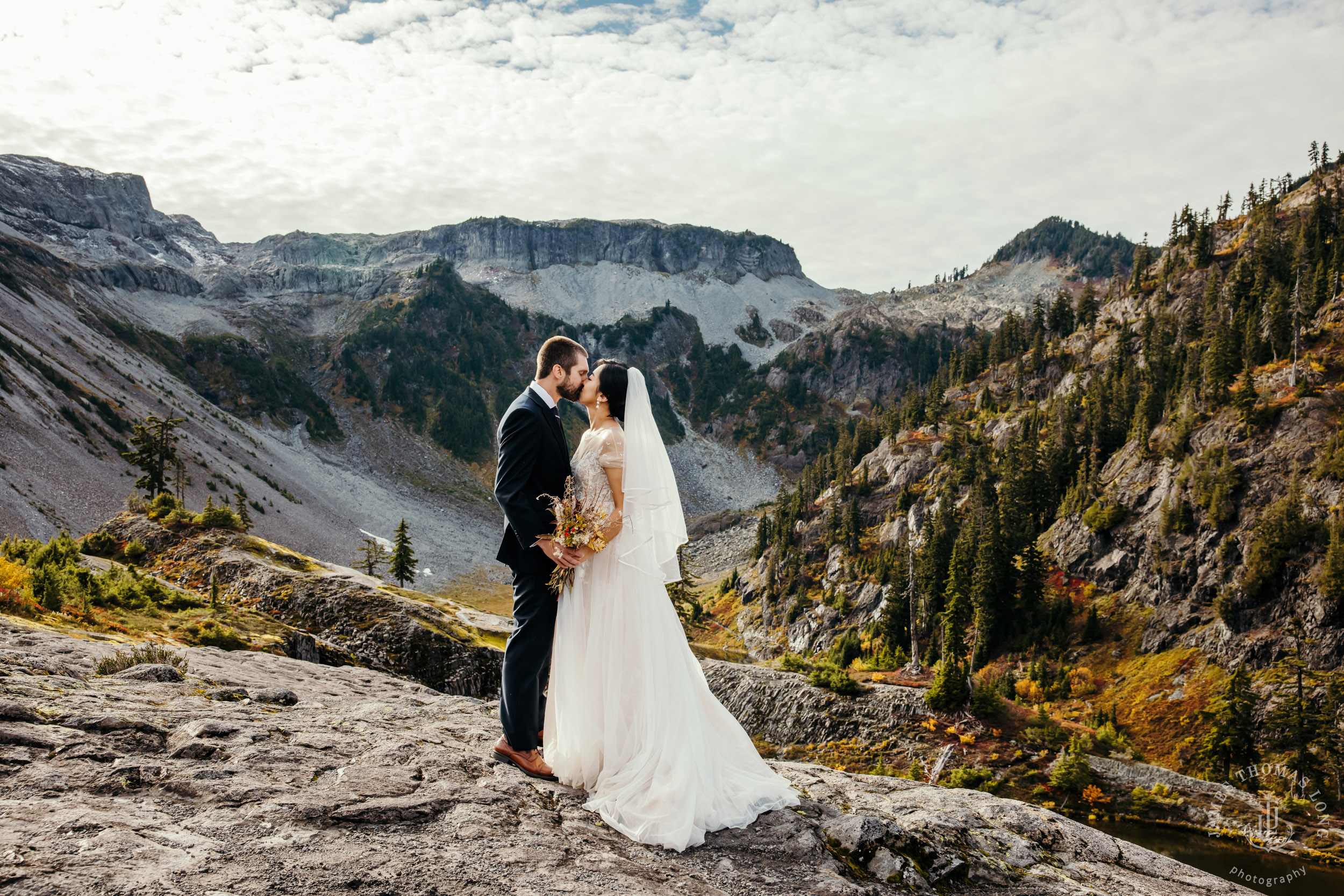 Mount Baker Cascade Mountain adventure elopement by Seattle adventure elopement photographer James Thomas Long Photography