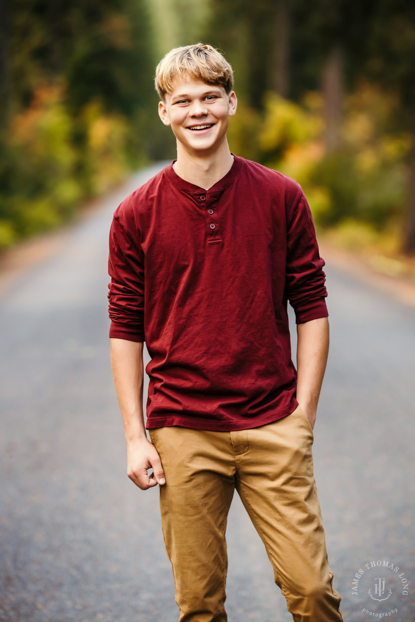 Cascade Mountain adventure HS senior portrait session by Seattle senior portrait photographer James Thomas Long Photography