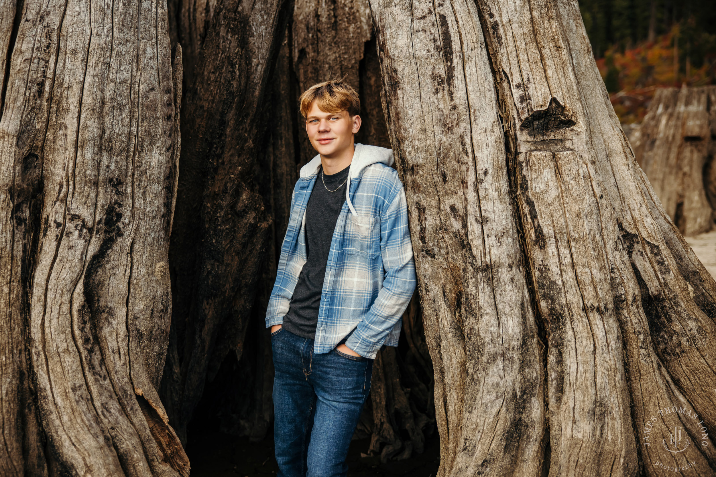 Cascade Mountain adventure HS senior portrait session by Seattle senior portrait photographer James Thomas Long Photography