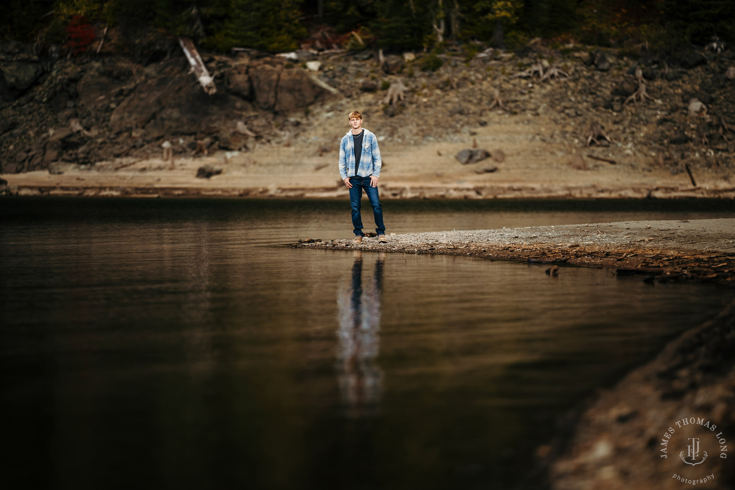 Cascade Mountain adventure HS senior portrait session by Seattle senior portrait photographer James Thomas Long Photography