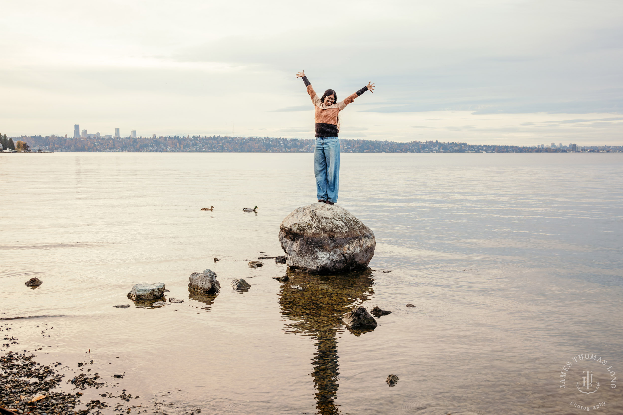 Mercer Island HS senior portrait session by Seattle HS senior portrait photographer James Thomas Long Photography