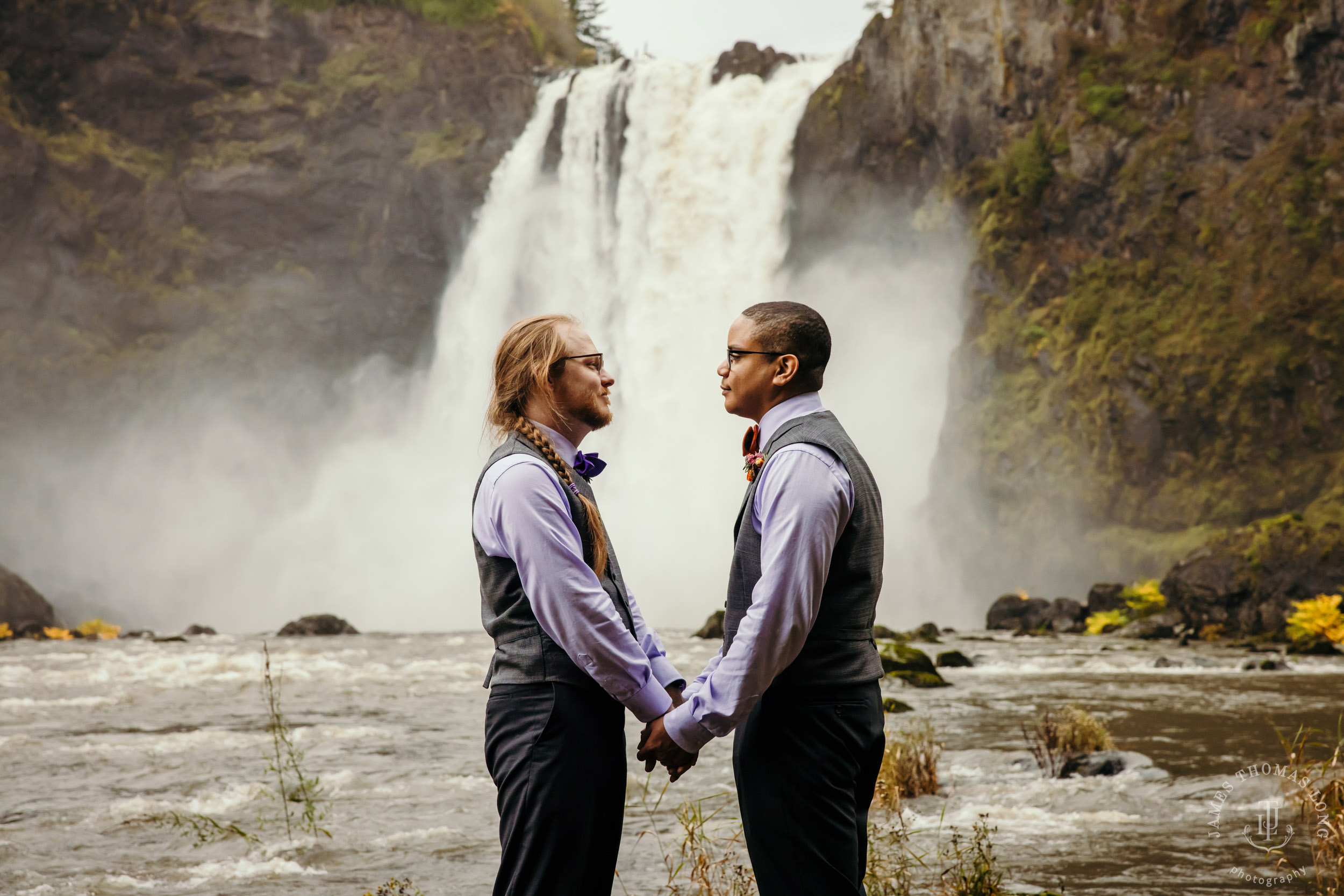 Salish Lodge Snoqualmie Falls wedding by Snoqualmie wedding photographer James Thomas Long Photography