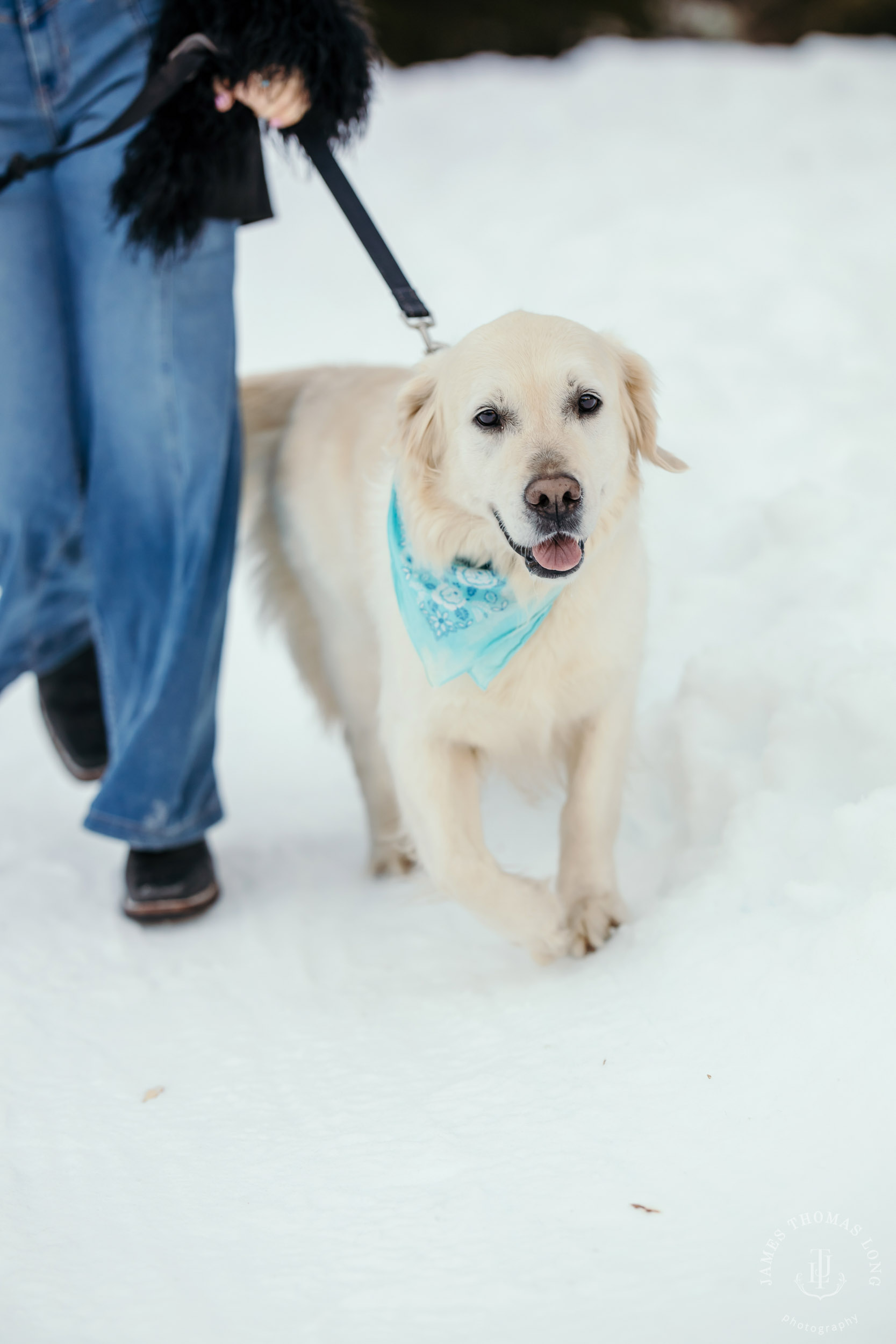 Cascade Mountain HS senior portrait session in the snow by Seattle senior portrait photographer James Thomas Long Photography