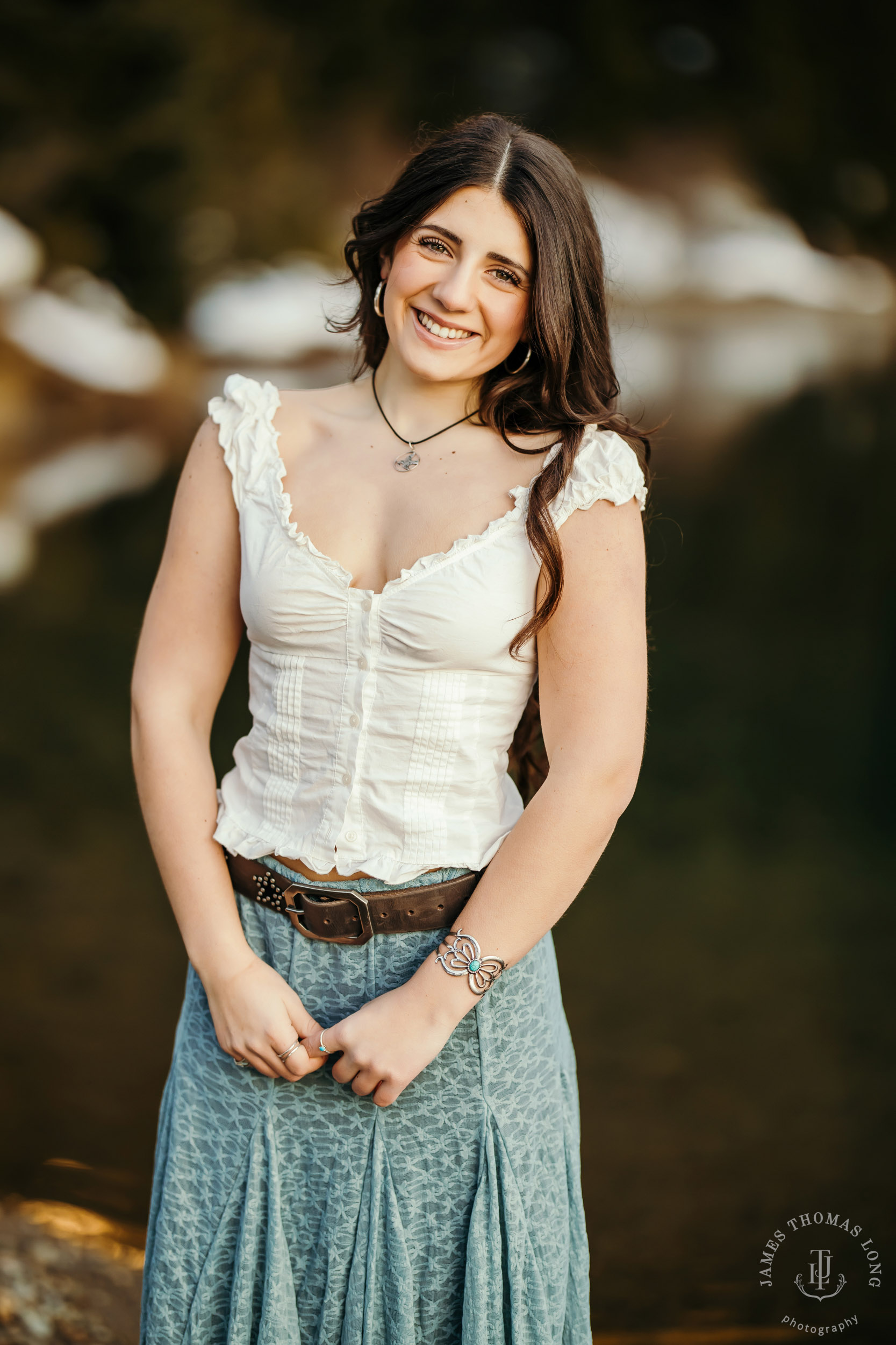 Cascade Mountain HS senior portrait session in the snow by Seattle senior portrait photographer James Thomas Long Photography