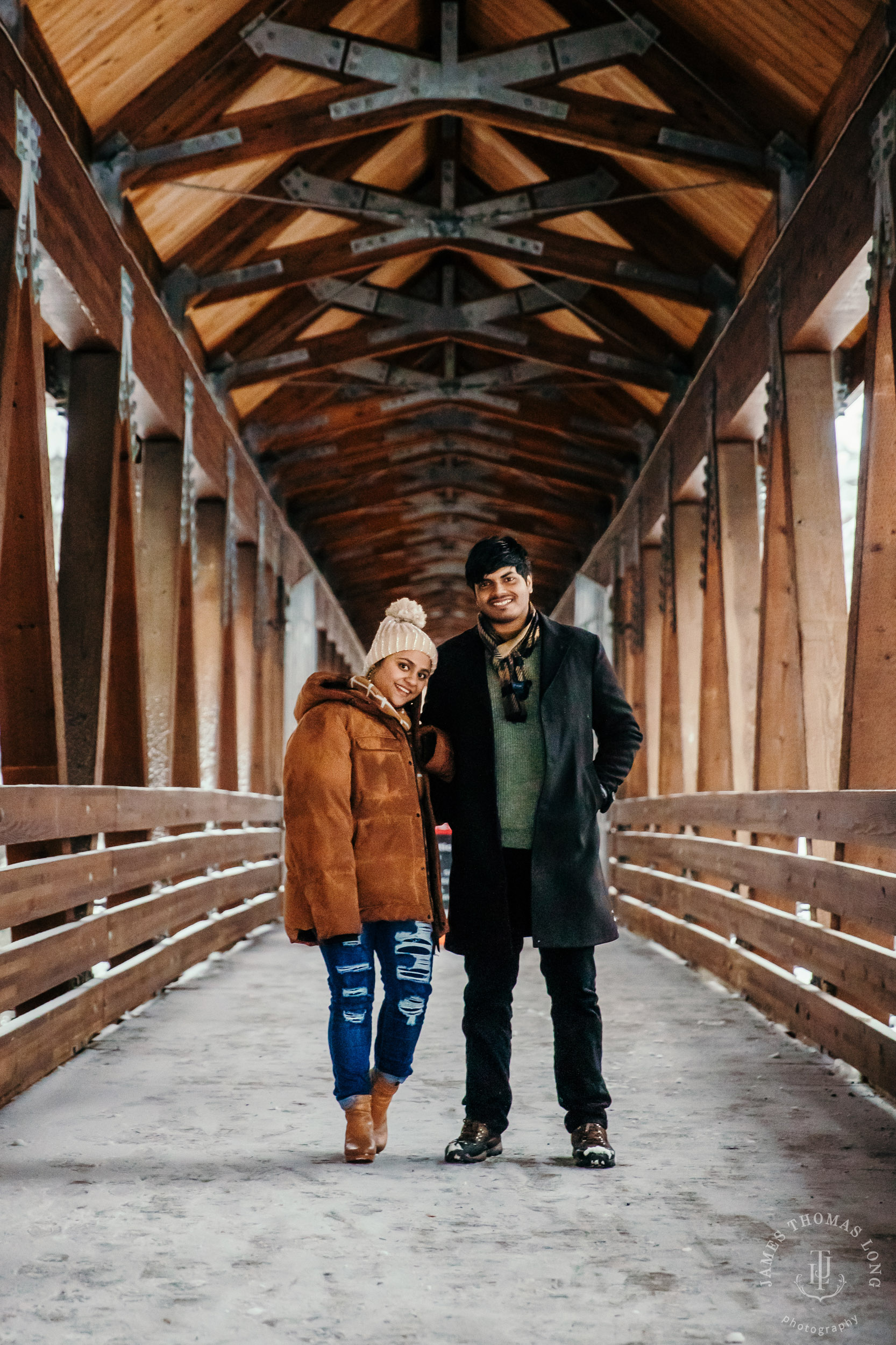 Snoqualmie Pass adventure engagement session by Snoqualmie wedding photographer James Thomas Long Photography