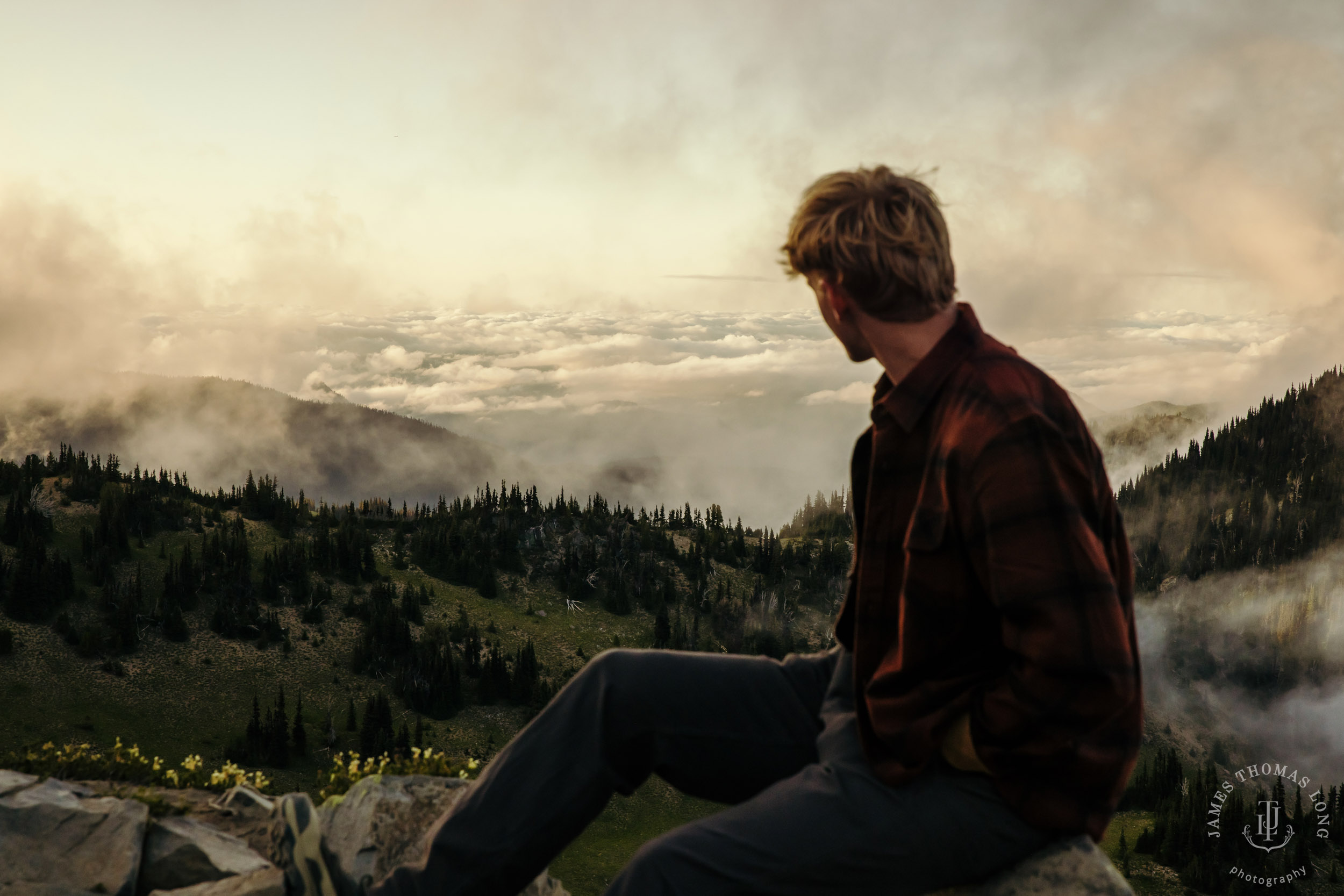 Mount Rainier adventure High School Senior portrait session by Seattle senior portrait photographer James Thomas Long Photography