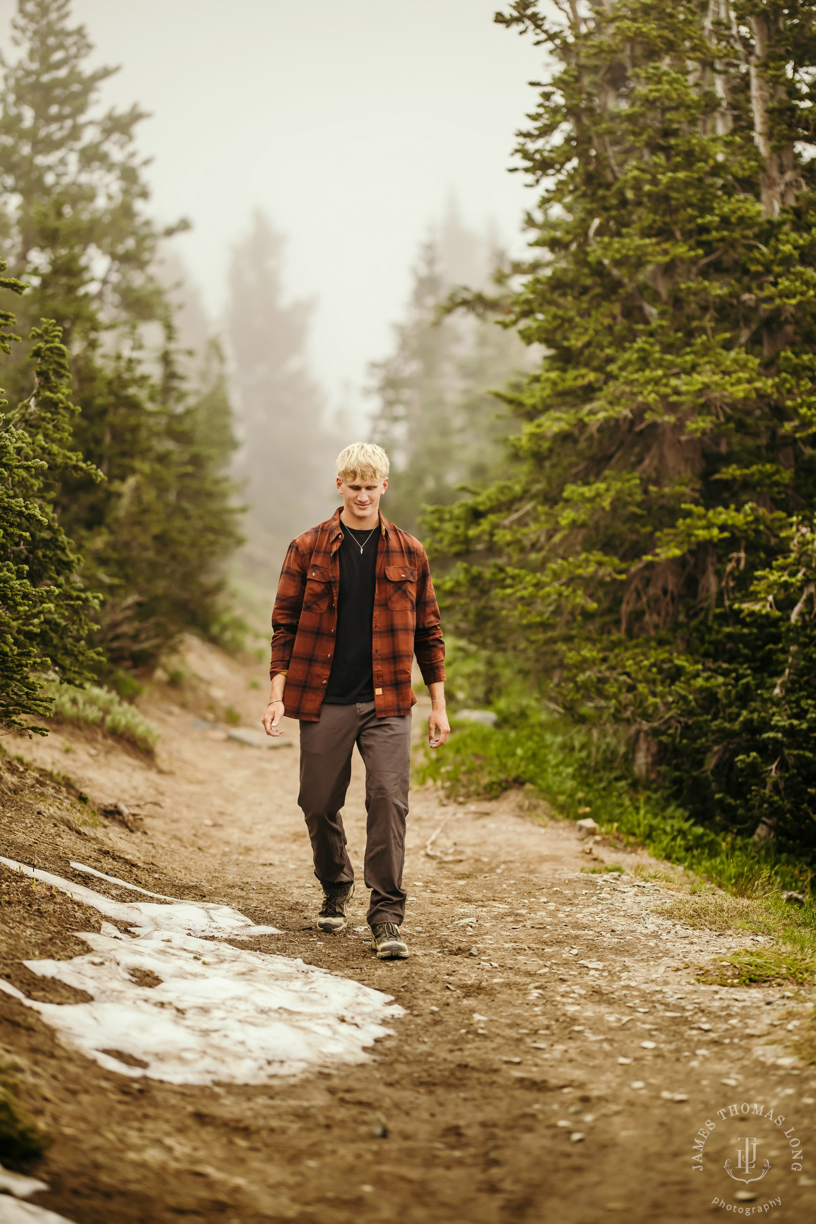 Mount Rainier adventure High School Senior portrait session by Seattle senior portrait photographer James Thomas Long Photography