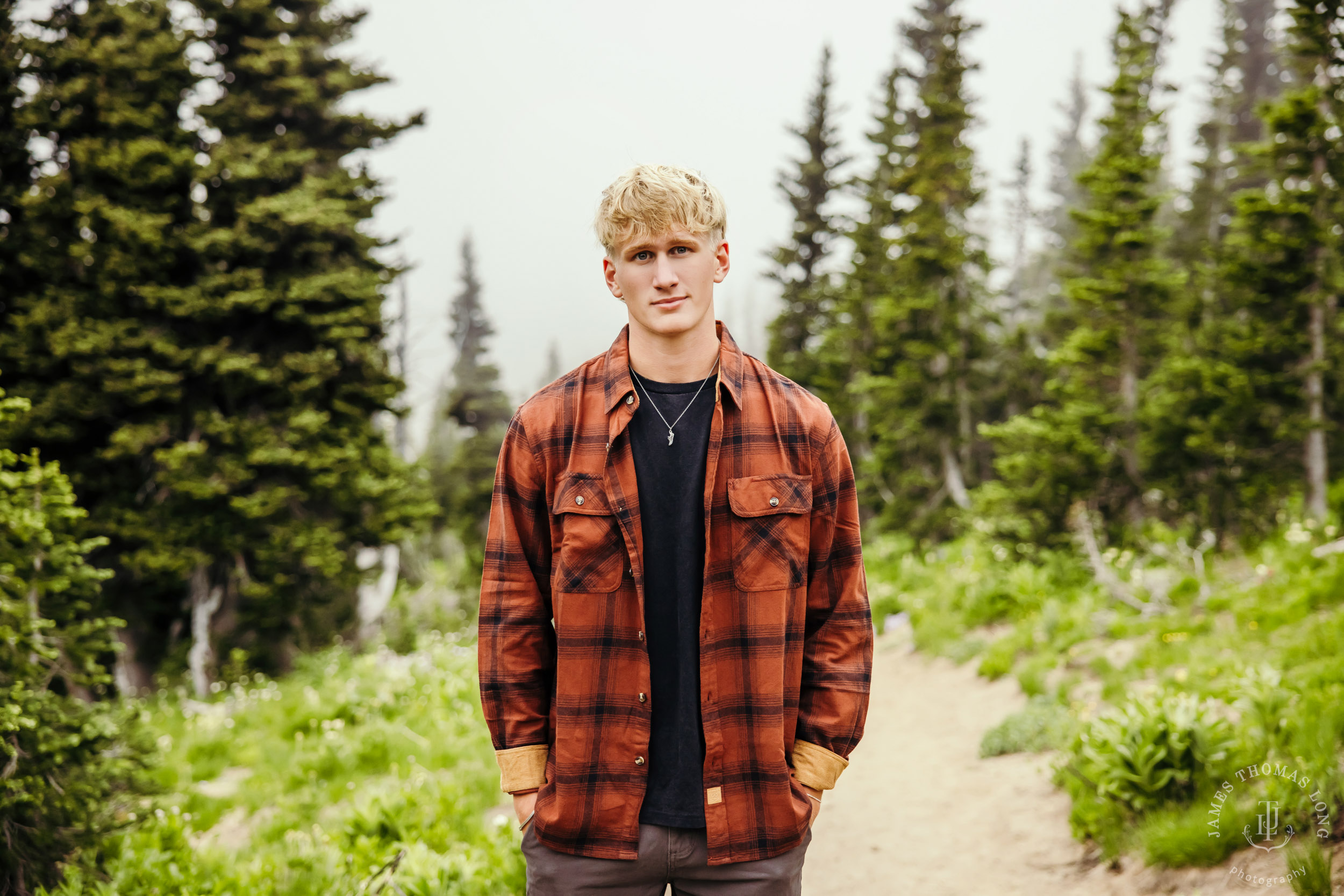 Mount Rainier adventure High School Senior portrait session by Seattle senior portrait photographer James Thomas Long Photography