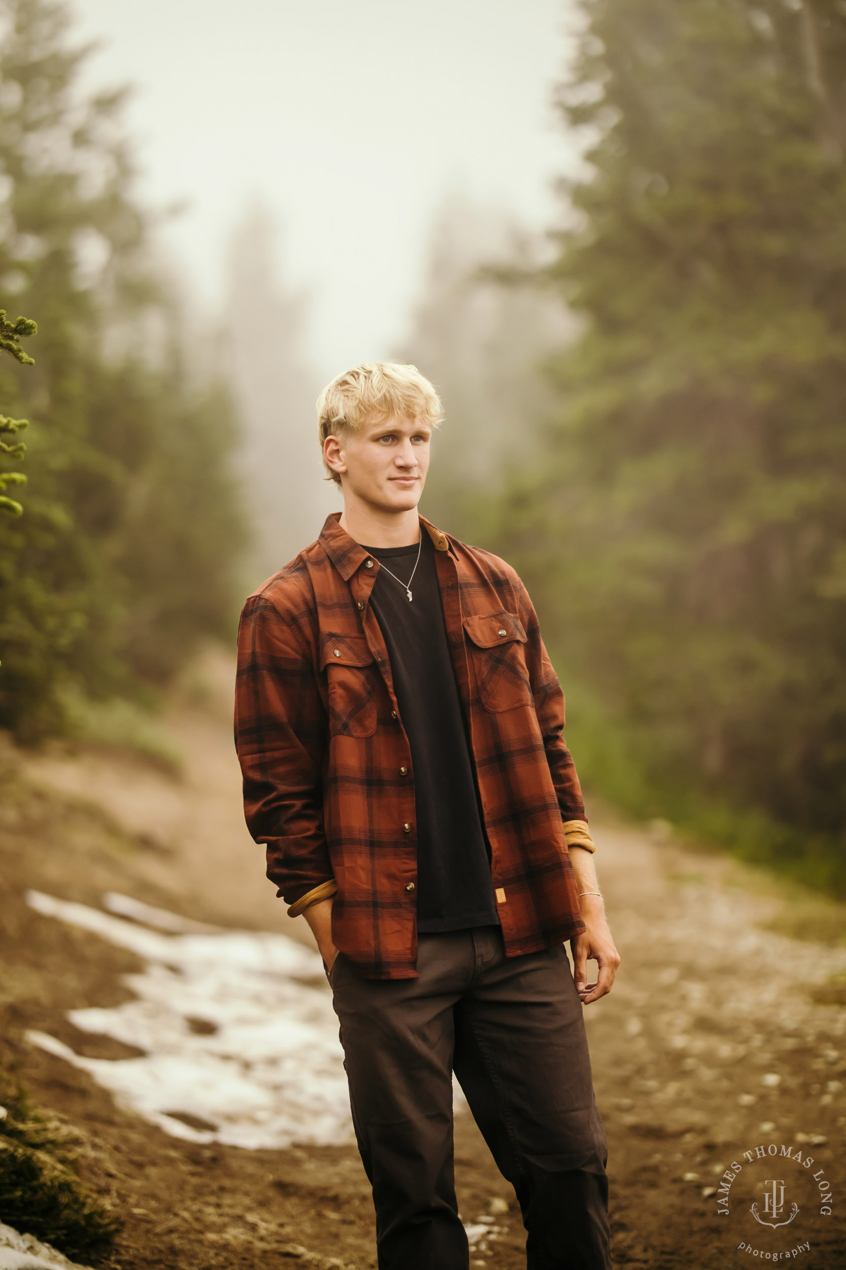 Mount Rainier adventure High School Senior portrait session by Seattle senior portrait photographer James Thomas Long Photography