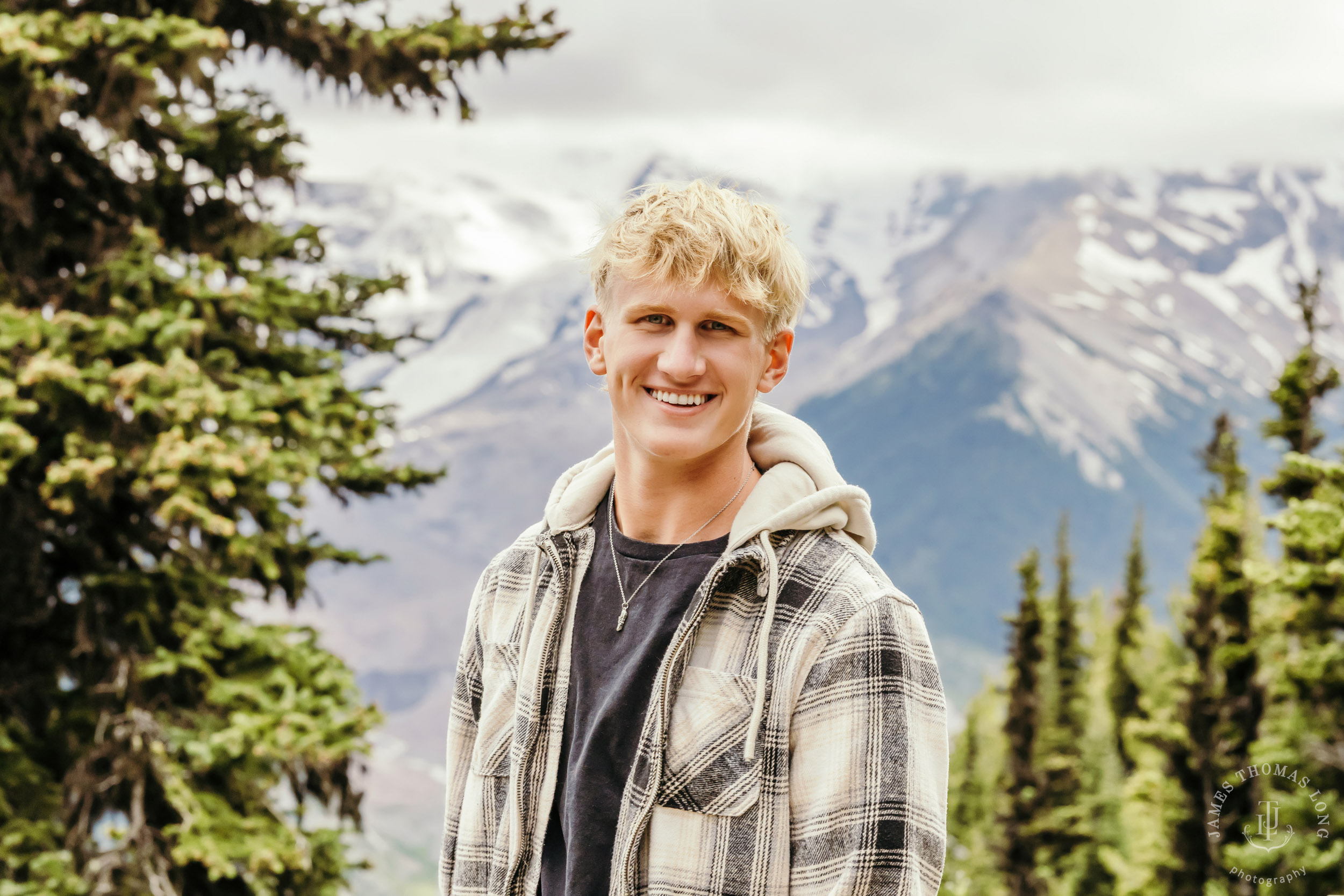 Mount Rainier adventure High School Senior portrait session by Seattle senior portrait photographer James Thomas Long Photography