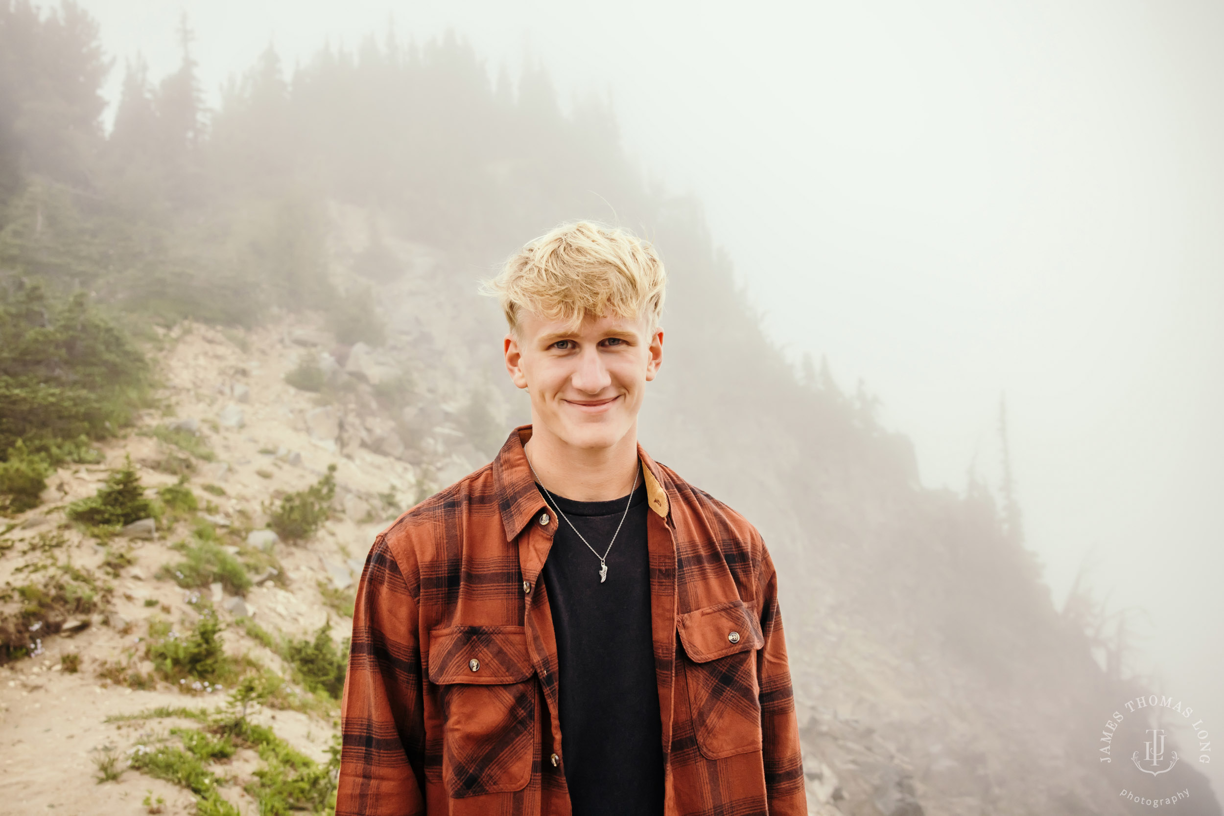 Mount Rainier adventure High School Senior portrait session by Seattle senior portrait photographer James Thomas Long Photography