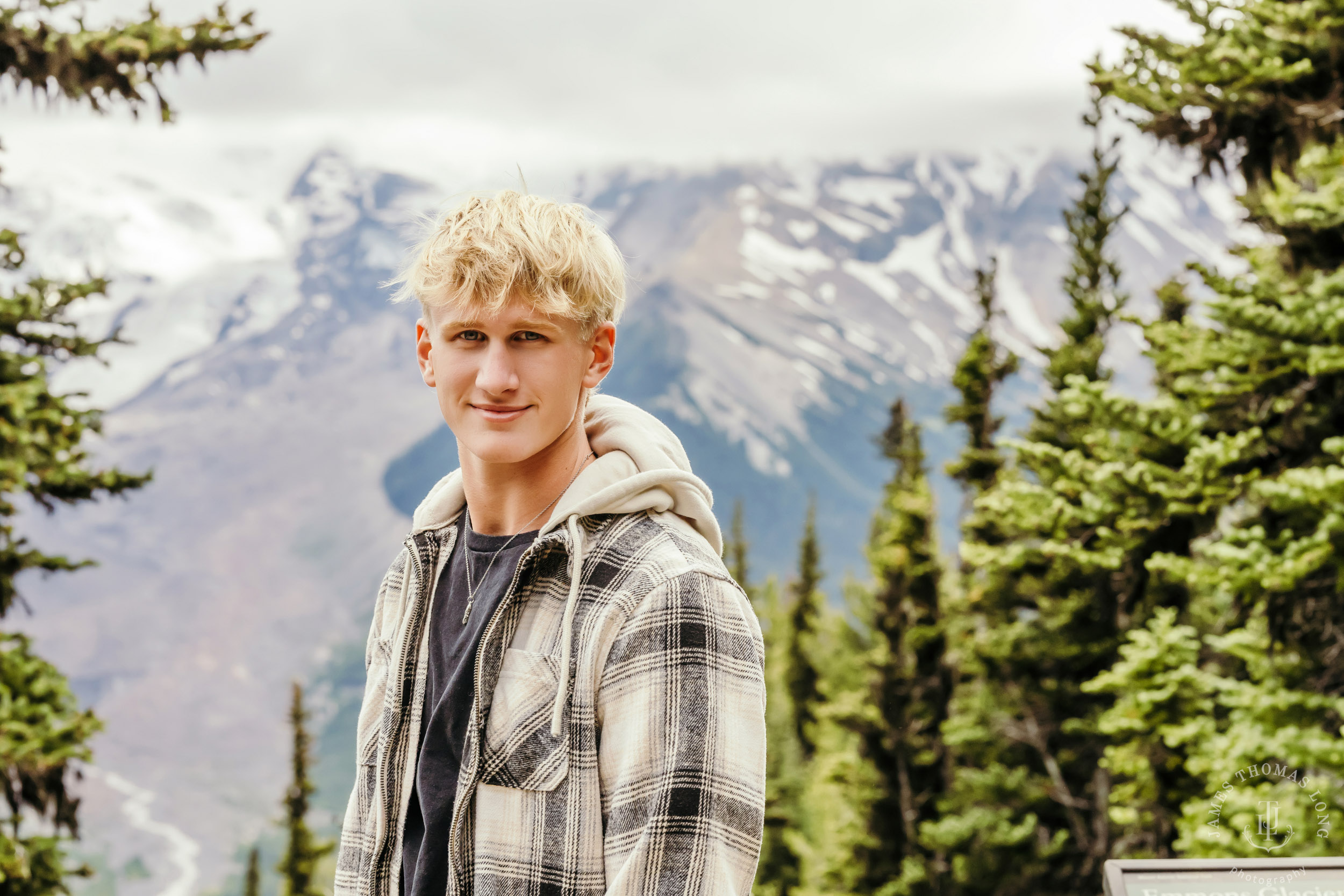 Mount Rainier adventure High School Senior portrait session by Seattle senior portrait photographer James Thomas Long Photography