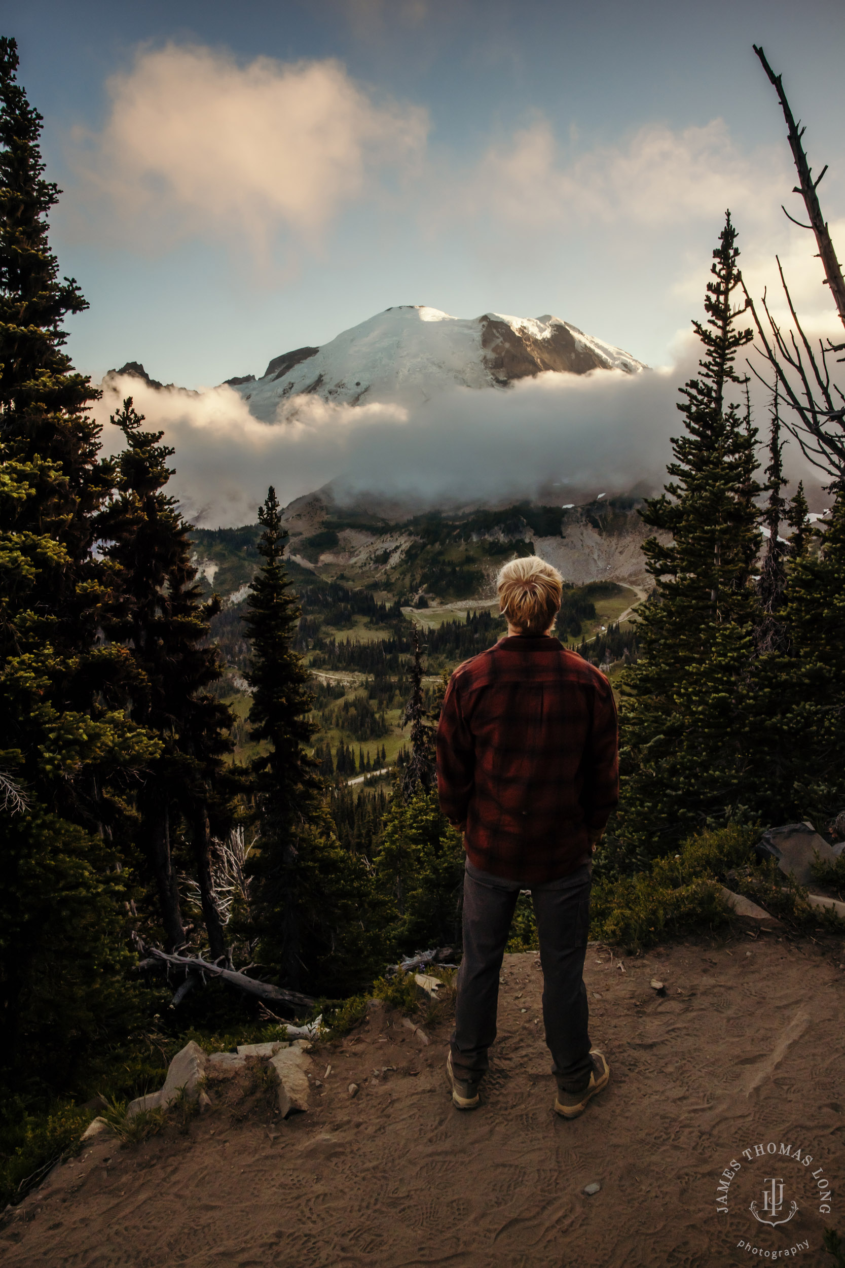 Mount Rainier adventure High School Senior portrait session by Seattle senior portrait photographer James Thomas Long Photography