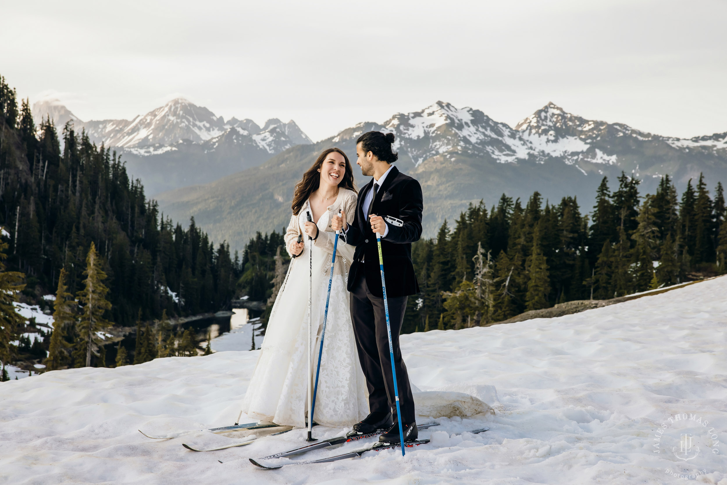 Mount Baker North Cascades adventure elopement by Seattle wedding photographer James Thomas Long Photography
