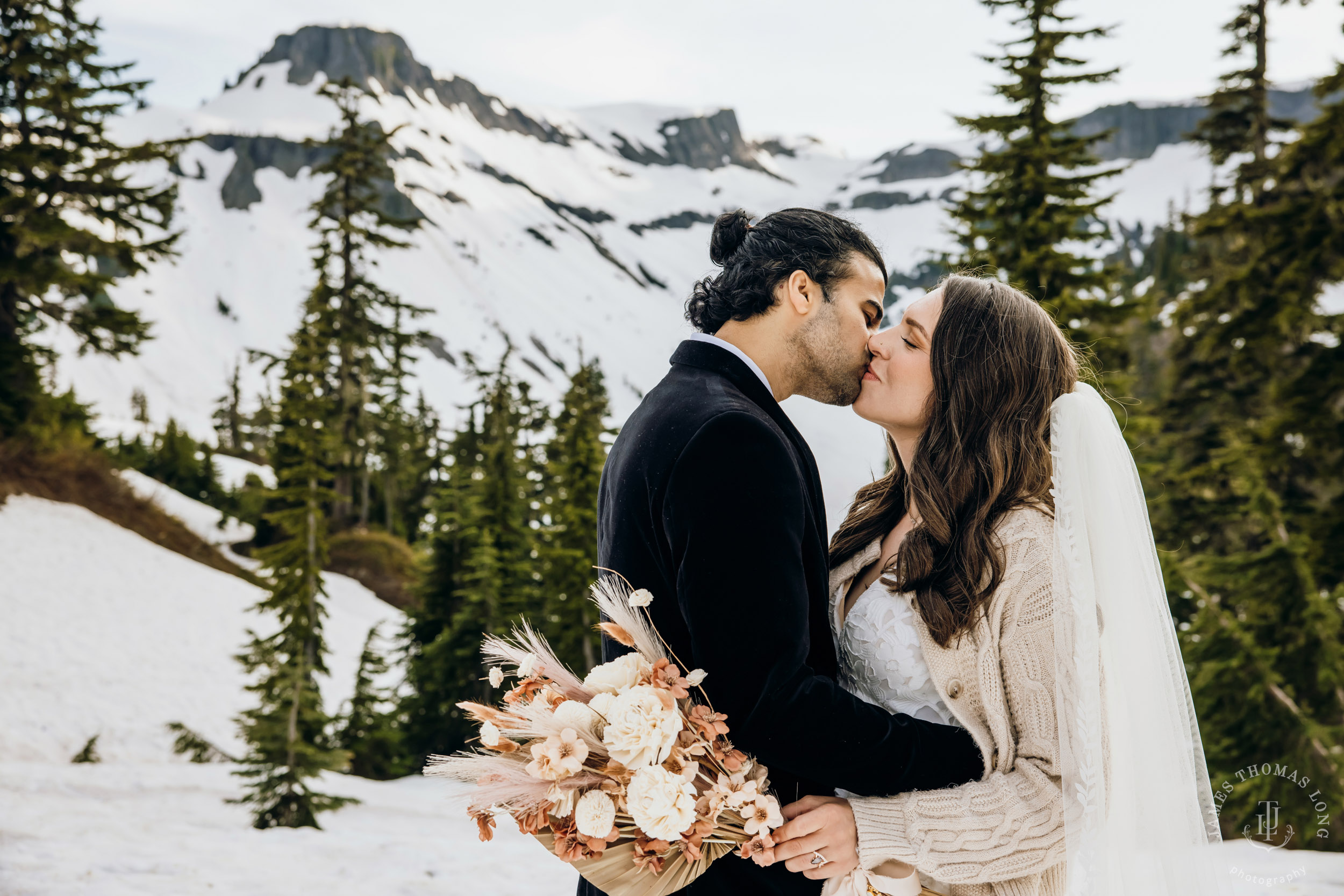 Mount Baker North Cascades adventure elopement by Seattle wedding photographer James Thomas Long Photography