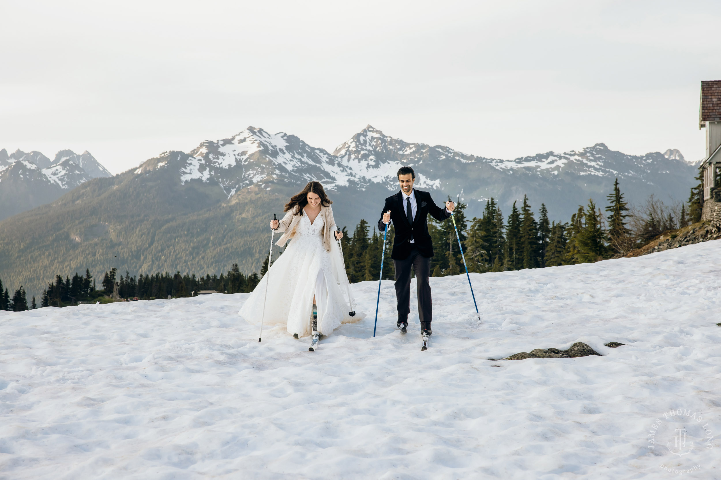 Mount Baker North Cascades adventure elopement by Seattle wedding photographer James Thomas Long Photography