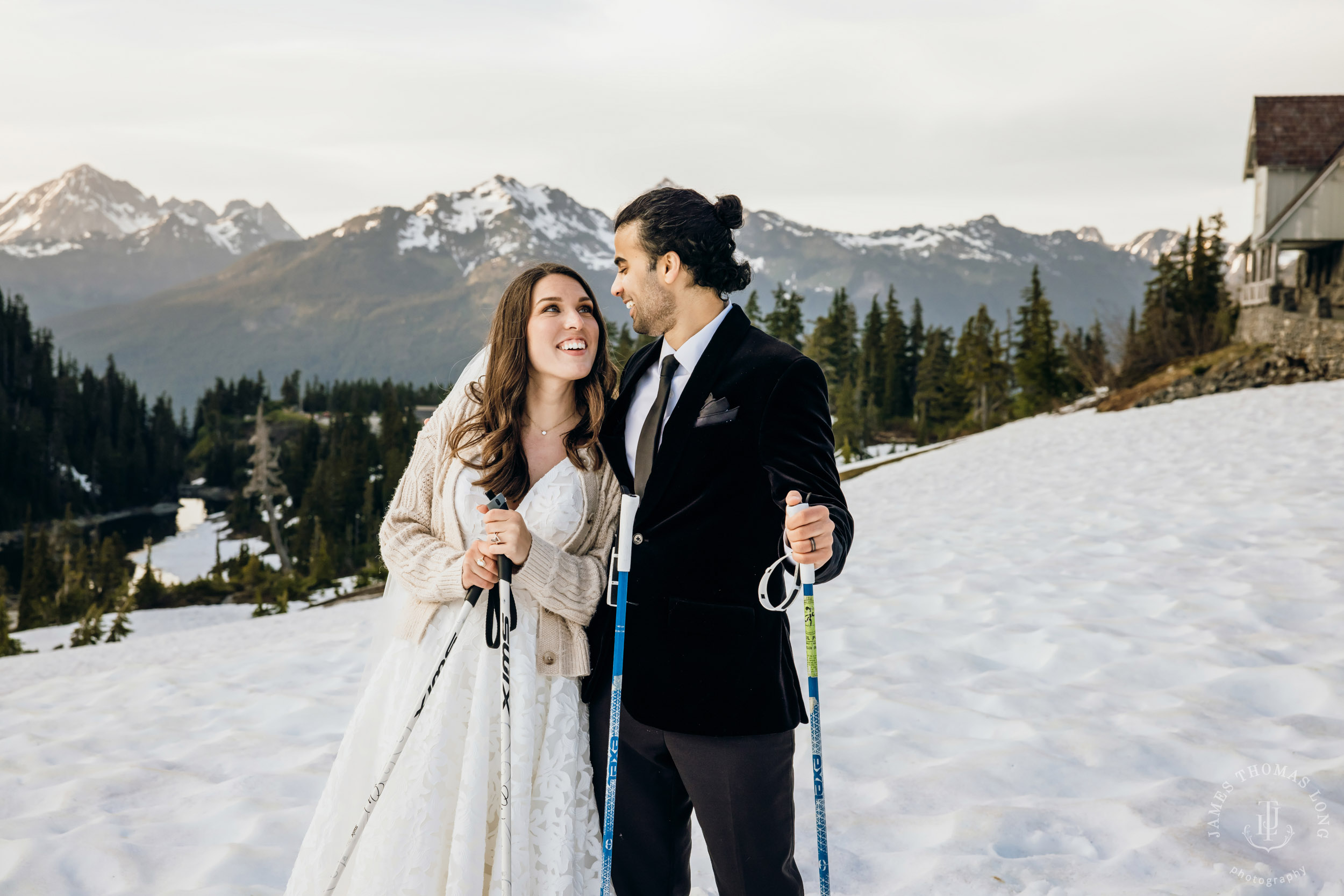Mount Baker North Cascades adventure elopement by Seattle wedding photographer James Thomas Long Photography