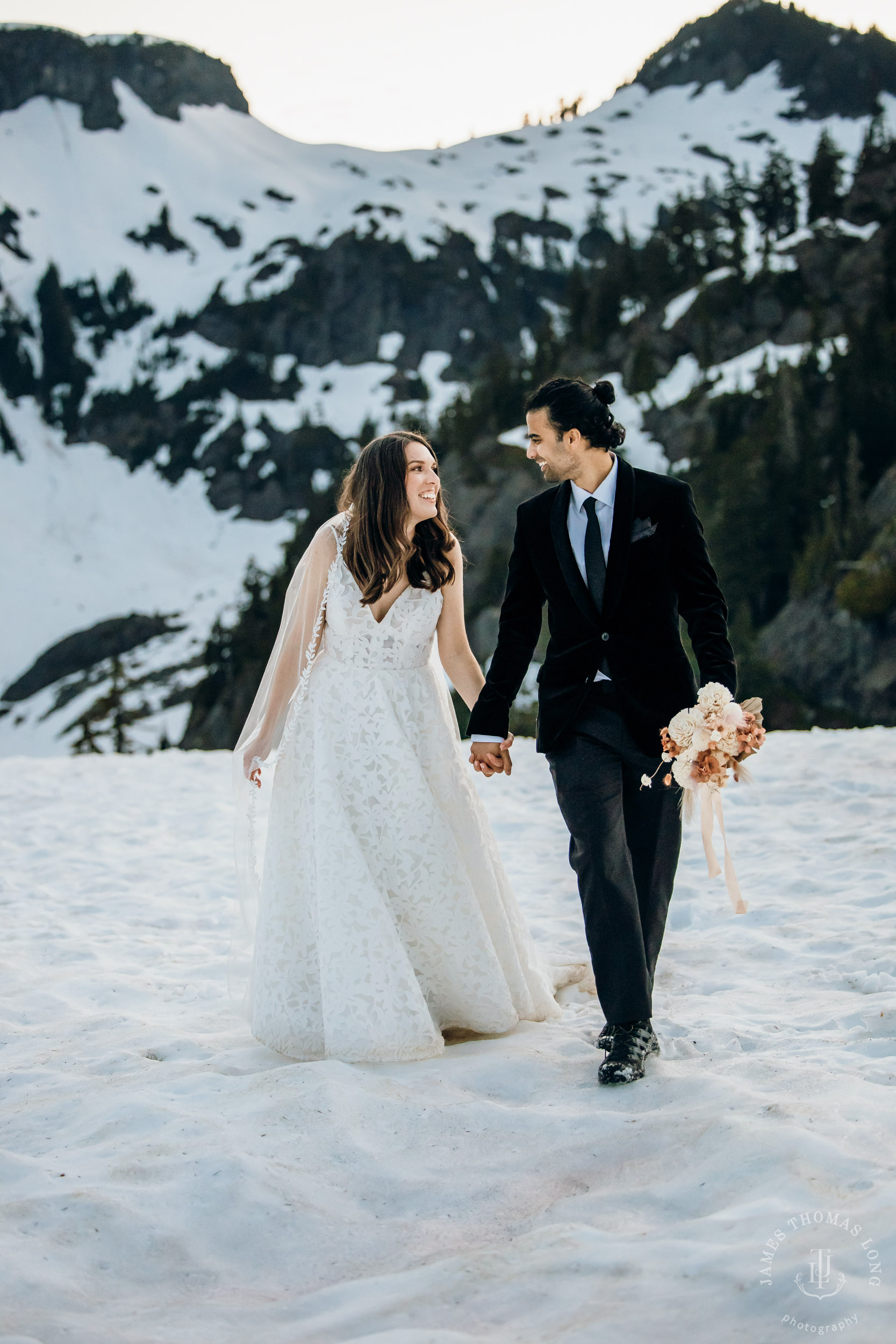 Mount Baker North Cascades adventure elopement by Seattle wedding photographer James Thomas Long Photography