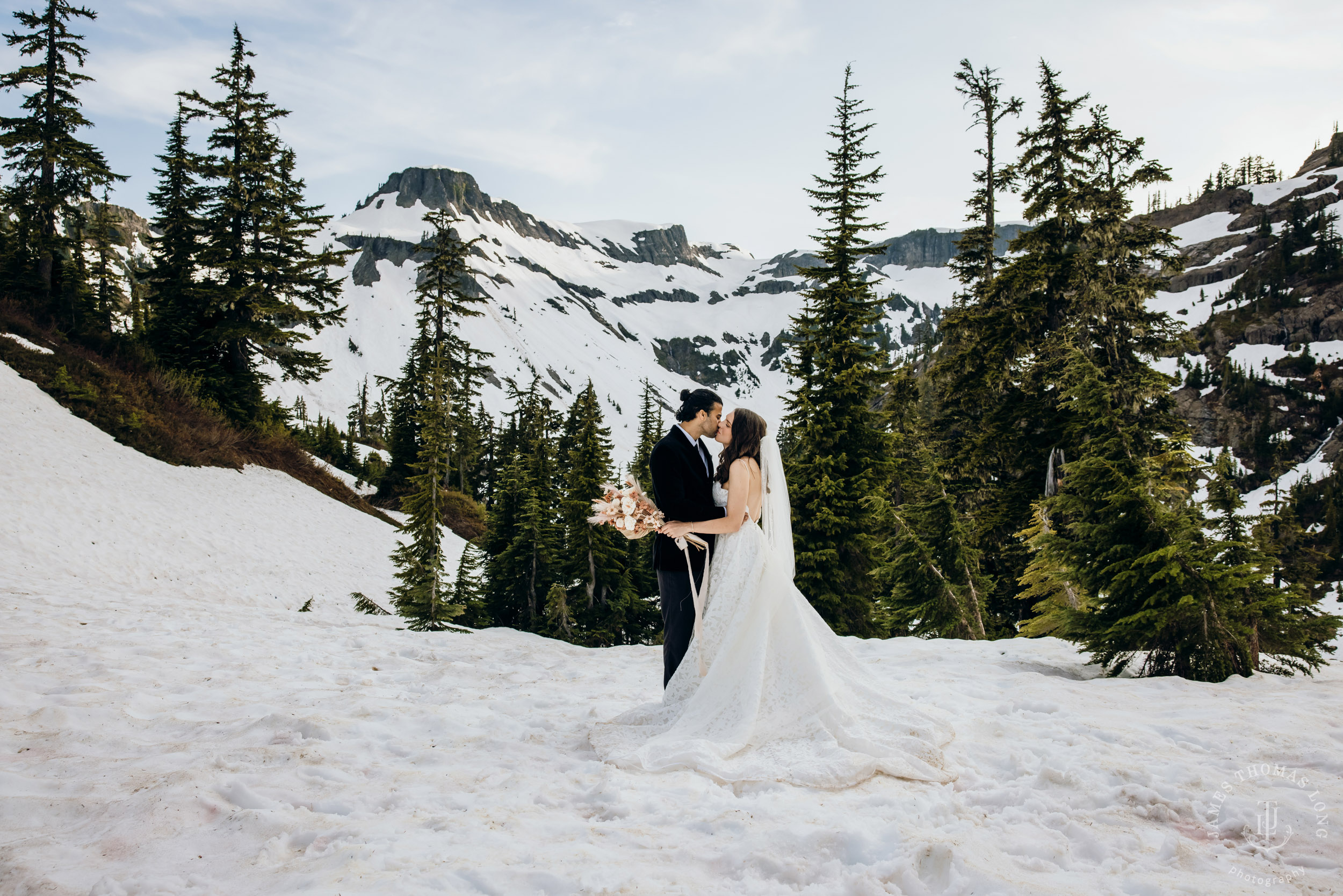 Mount Baker North Cascades adventure elopement by Seattle wedding photographer James Thomas Long Photography