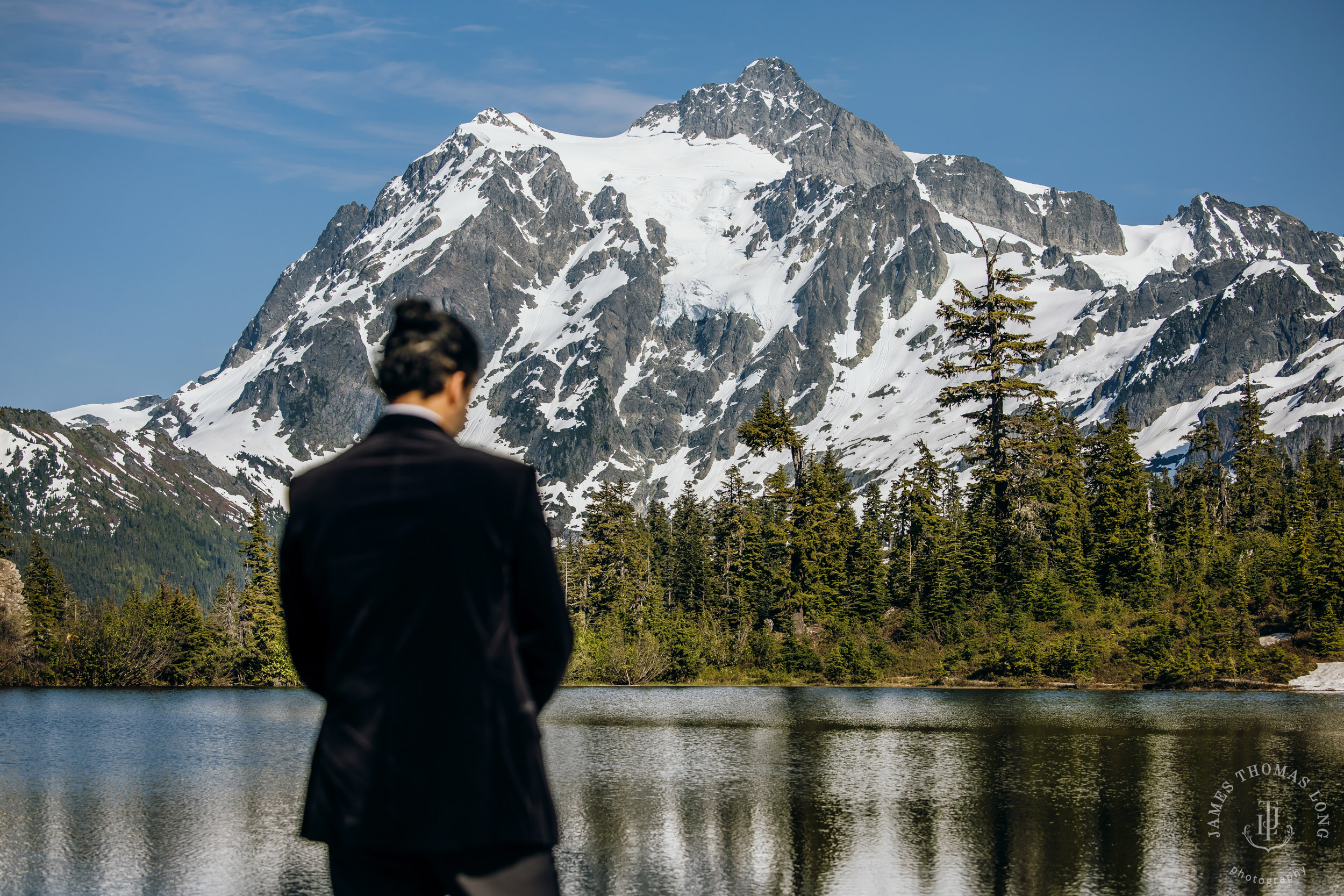 Mount Baker North Cascades adventure elopement by Seattle wedding photographer James Thomas Long Photography
