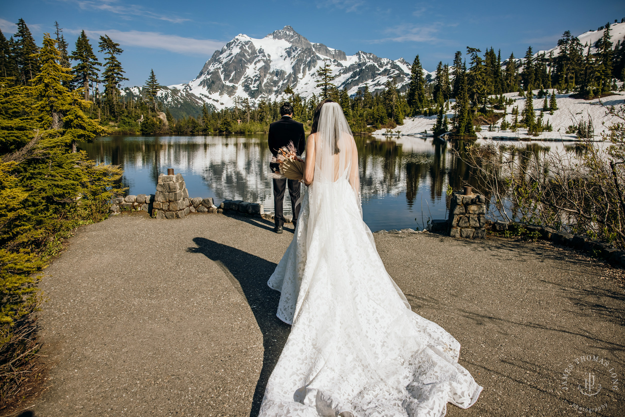 Mount Baker North Cascades adventure elopement by Seattle wedding photographer James Thomas Long Photography