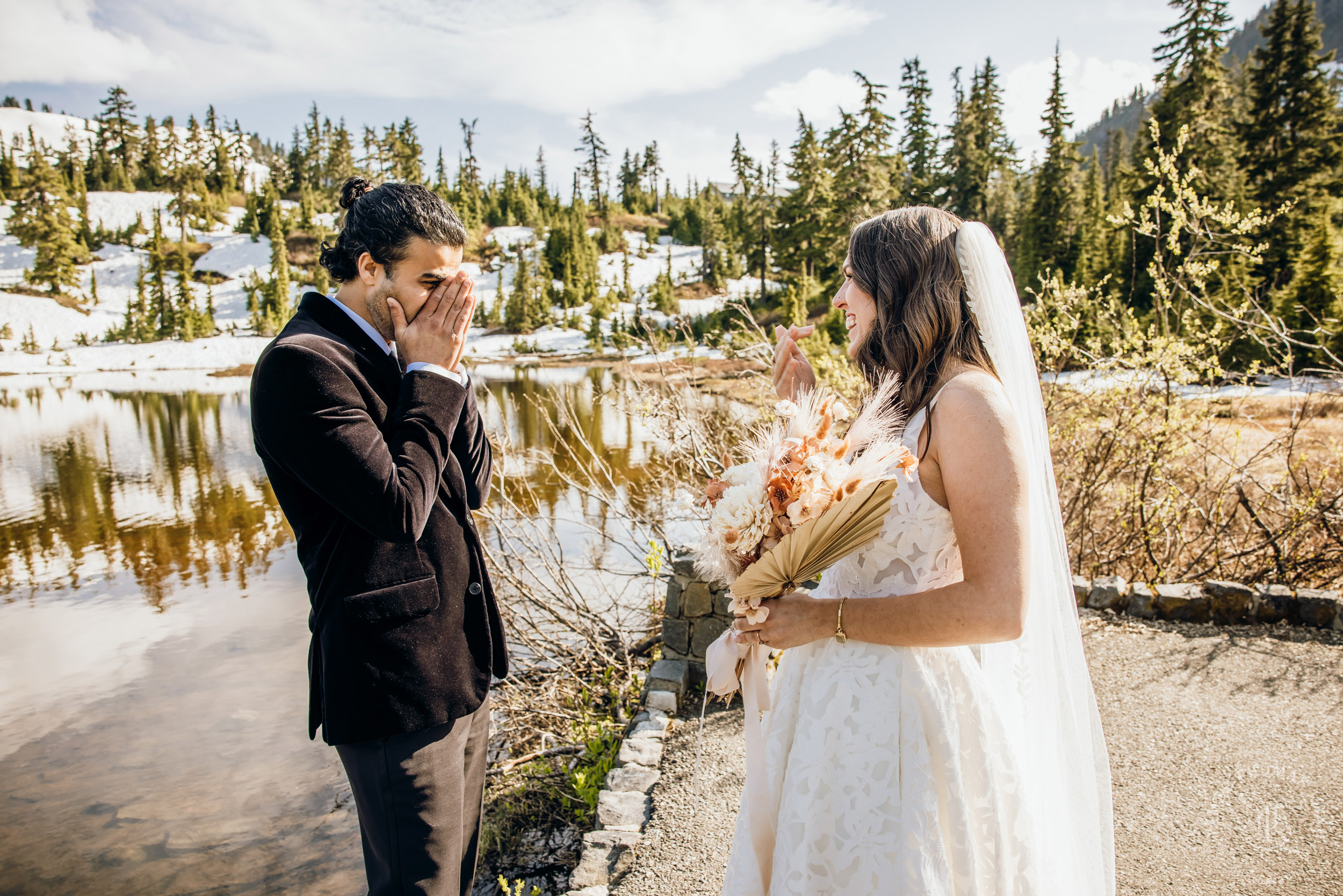 Mount Baker North Cascades adventure elopement by Seattle wedding photographer James Thomas Long Photography