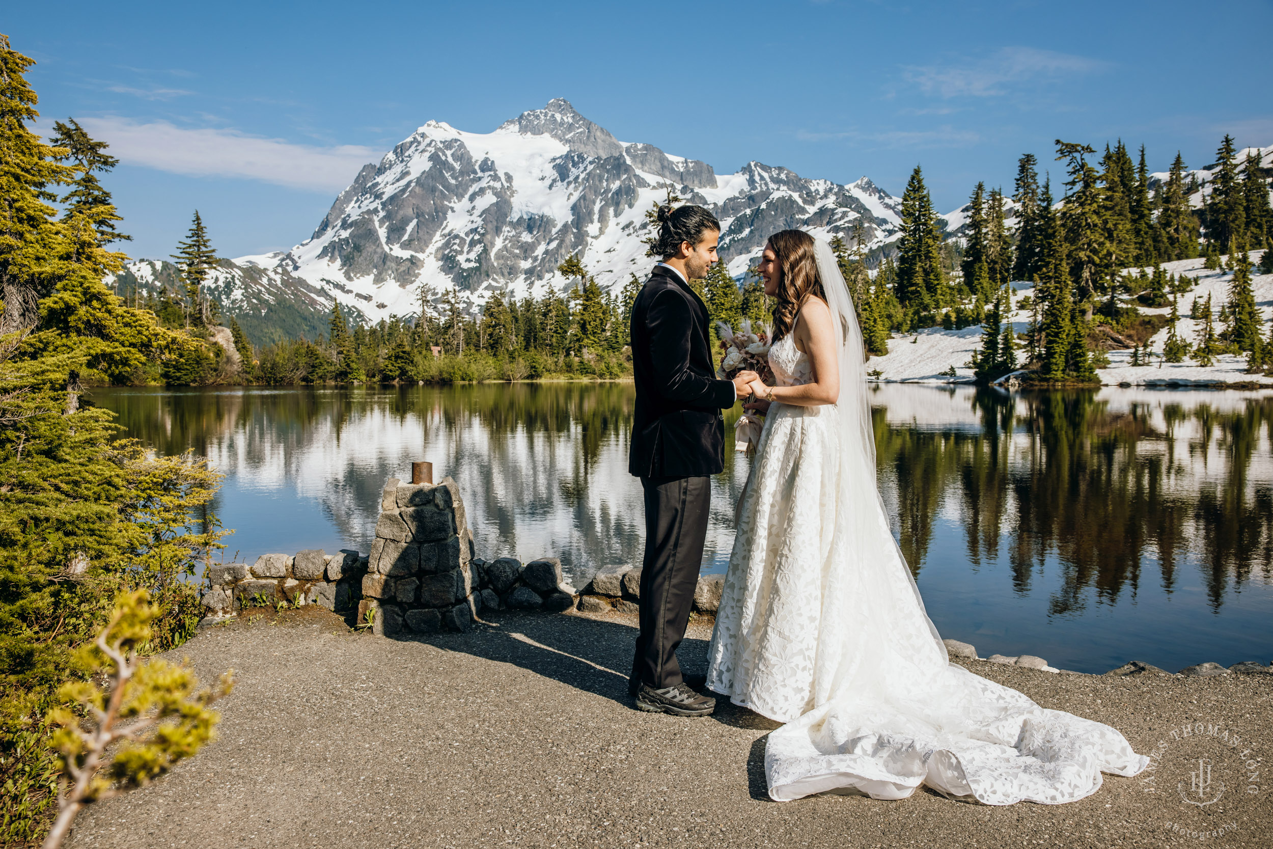 Mount Baker North Cascades adventure elopement by Seattle wedding photographer James Thomas Long Photography