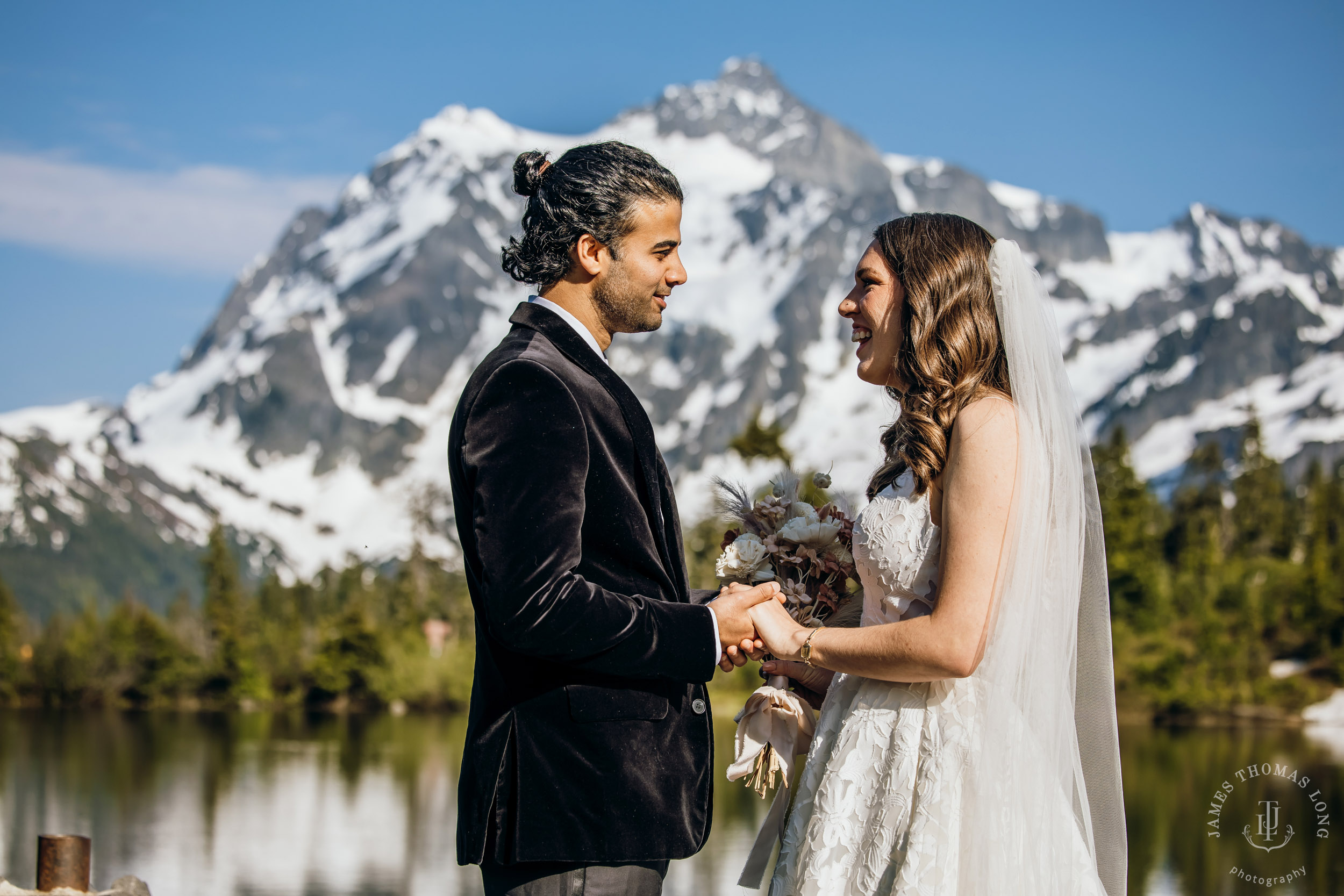 Mount Baker North Cascades adventure elopement by Seattle wedding photographer James Thomas Long Photography