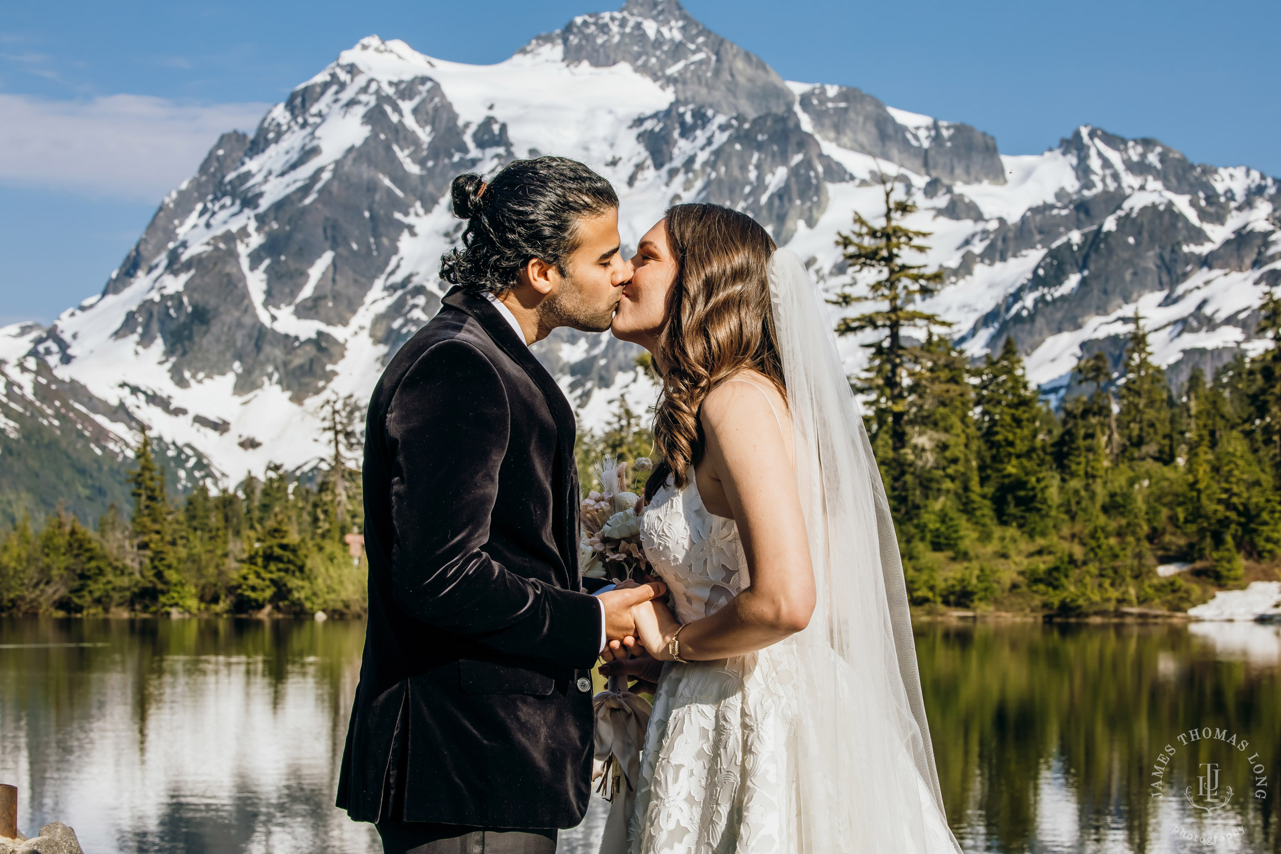 Mount Baker North Cascades adventure elopement by Seattle wedding photographer James Thomas Long Photography