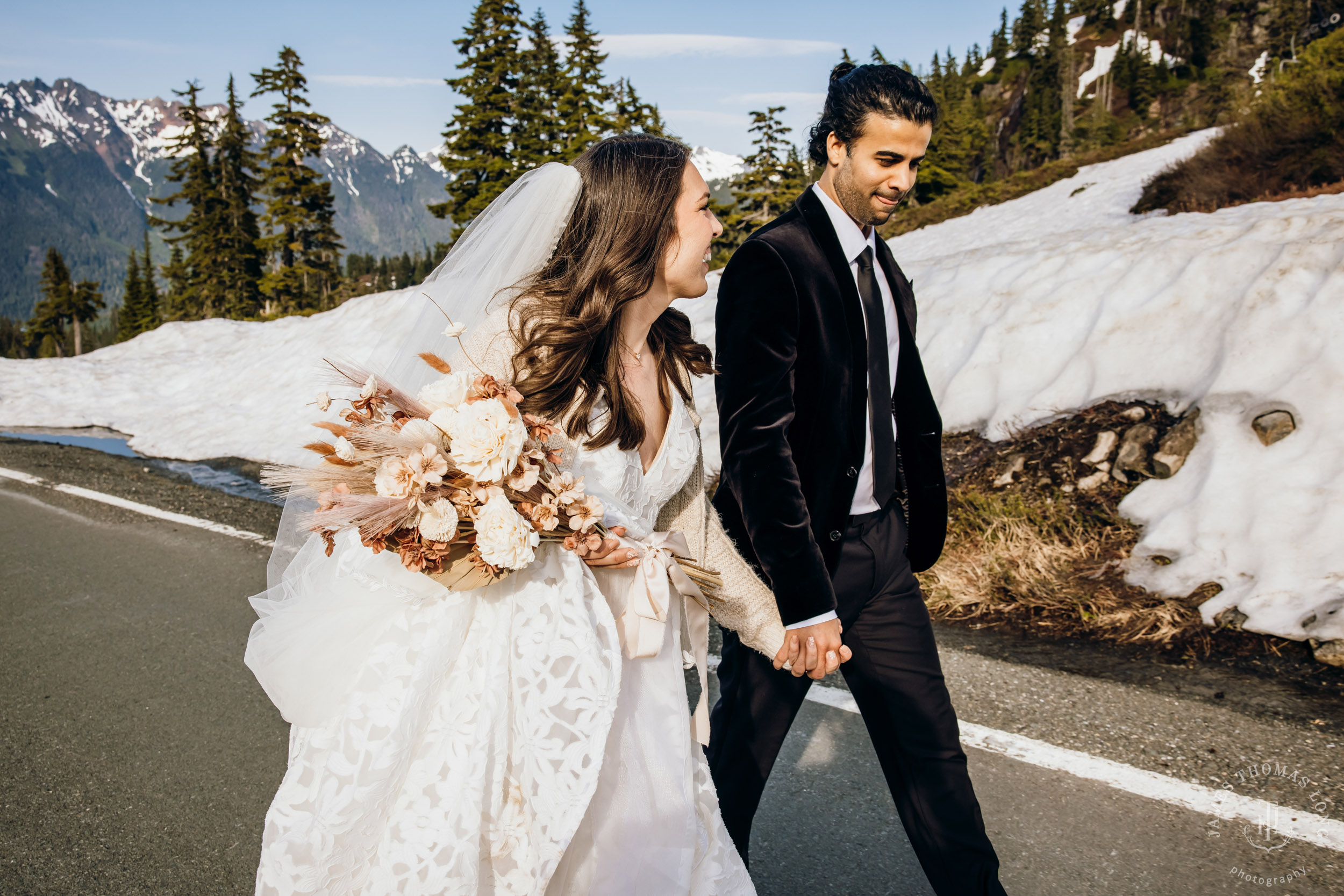 Mount Baker North Cascades adventure elopement by Seattle wedding photographer James Thomas Long Photography