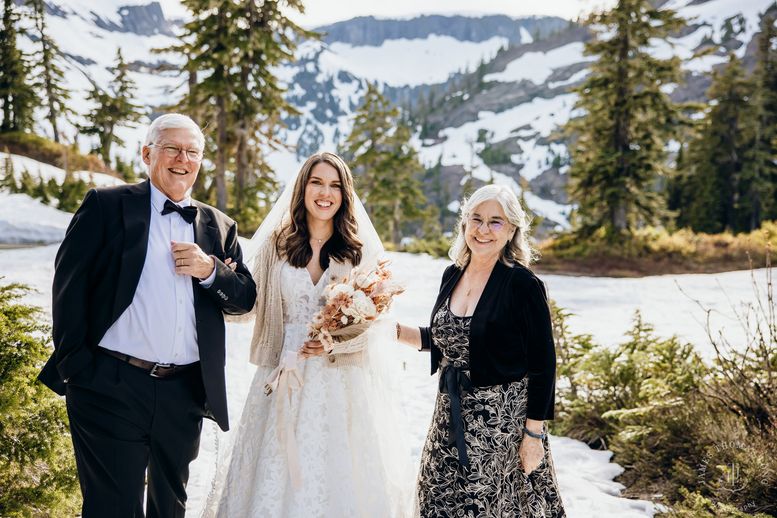 Mount Baker North Cascades adventure elopement by Seattle wedding photographer James Thomas Long Photography