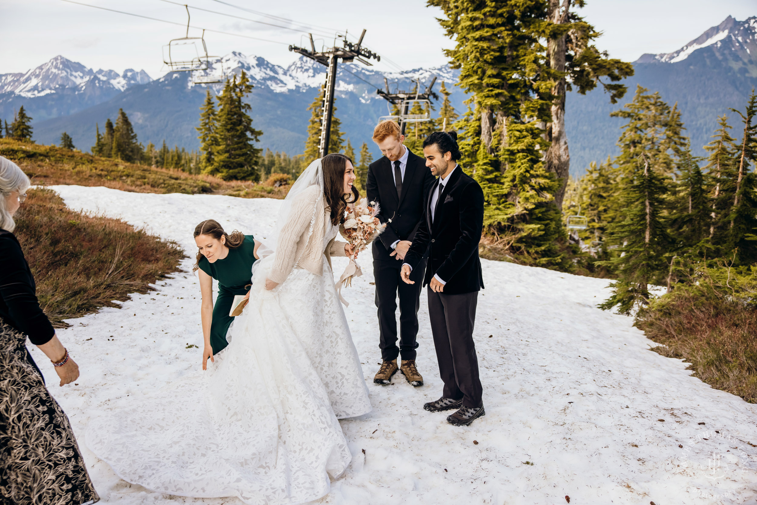 Mount Baker North Cascades adventure elopement by Seattle wedding photographer James Thomas Long Photography