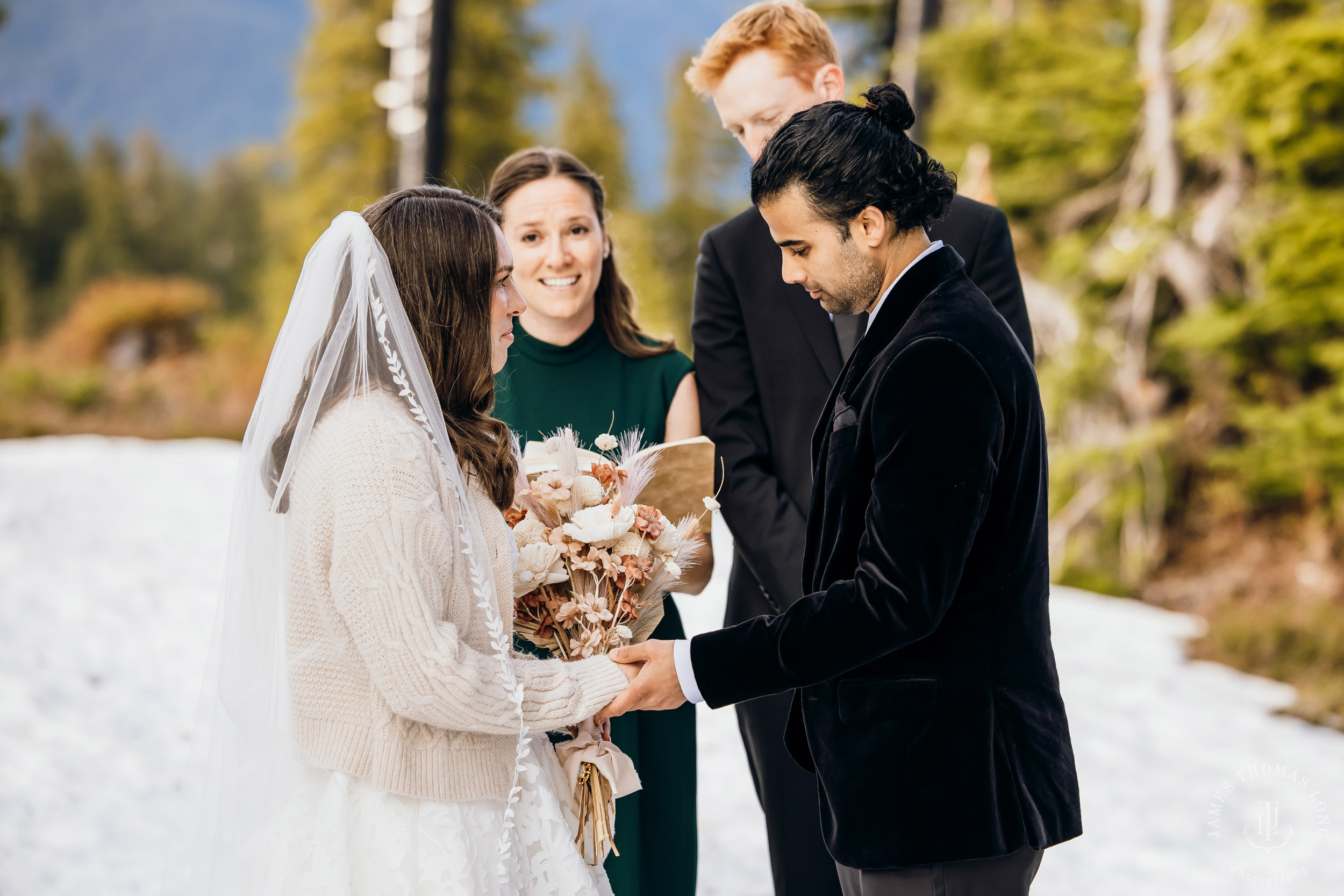 Mount Baker North Cascades adventure elopement by Seattle wedding photographer James Thomas Long Photography
