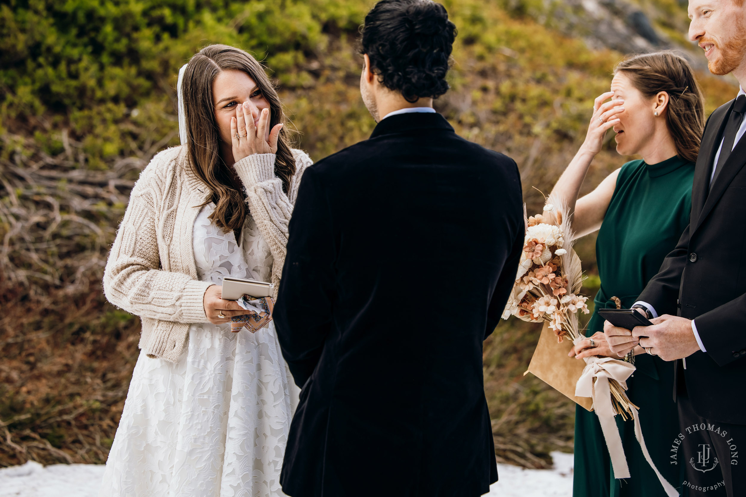 Mount Baker North Cascades adventure elopement by Seattle wedding photographer James Thomas Long Photography