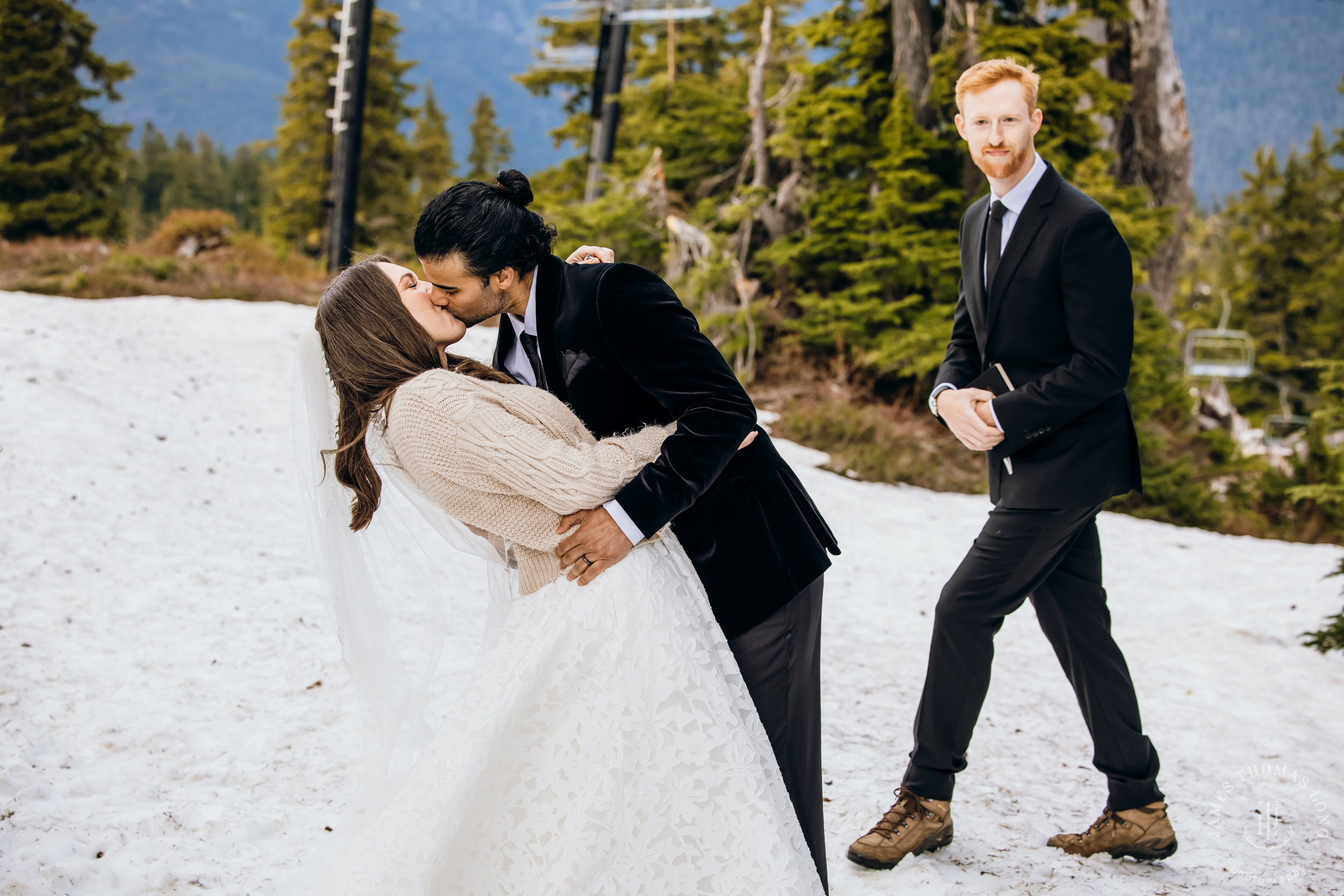 Mount Baker North Cascades adventure elopement by Seattle wedding photographer James Thomas Long Photography