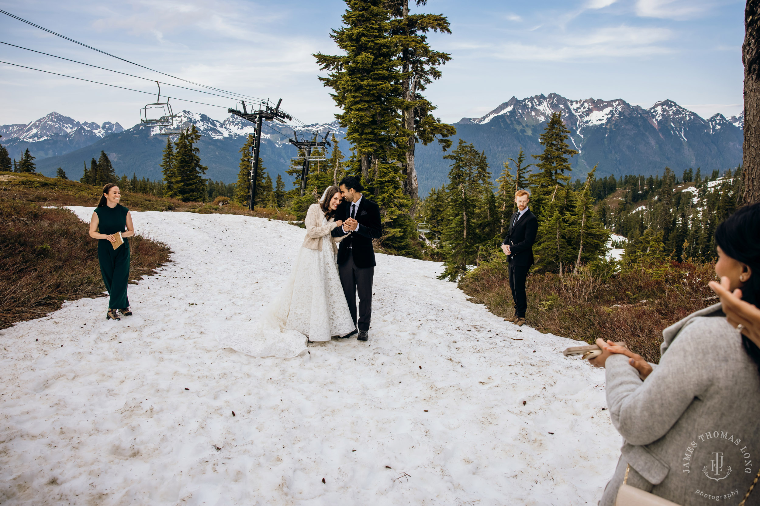 Mount Baker North Cascades adventure elopement by Seattle wedding photographer James Thomas Long Photography