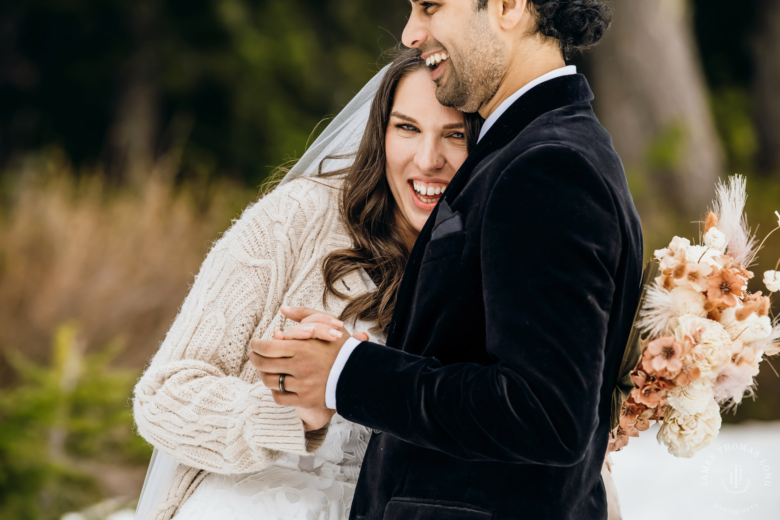 Mount Baker North Cascades adventure elopement by Seattle wedding photographer James Thomas Long Photography